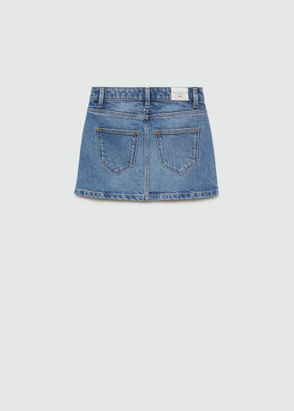 Denim rok met knopen