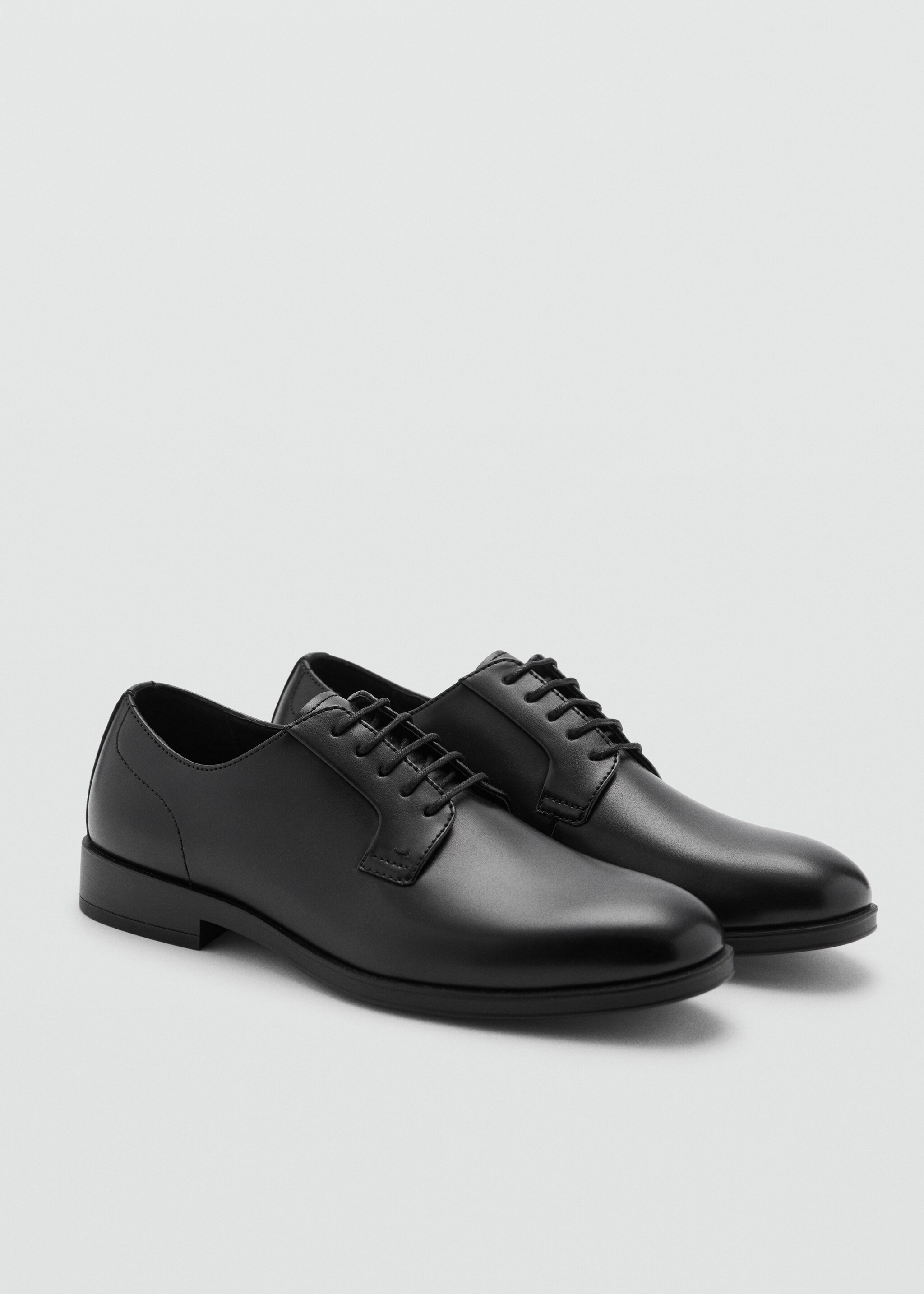 Leather effect suit shoe - Medium plane