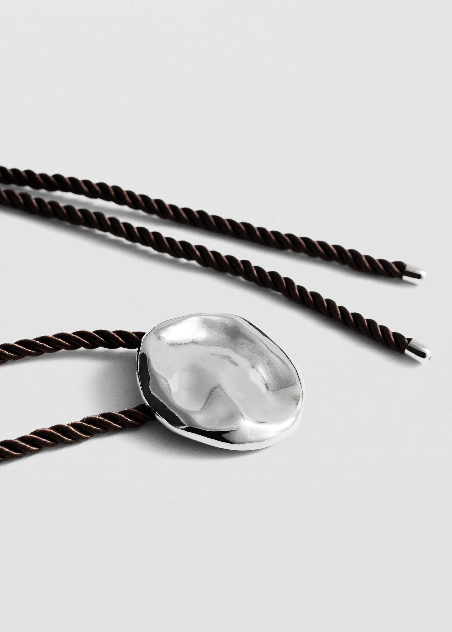 Metal pendant necklace - Medium plane