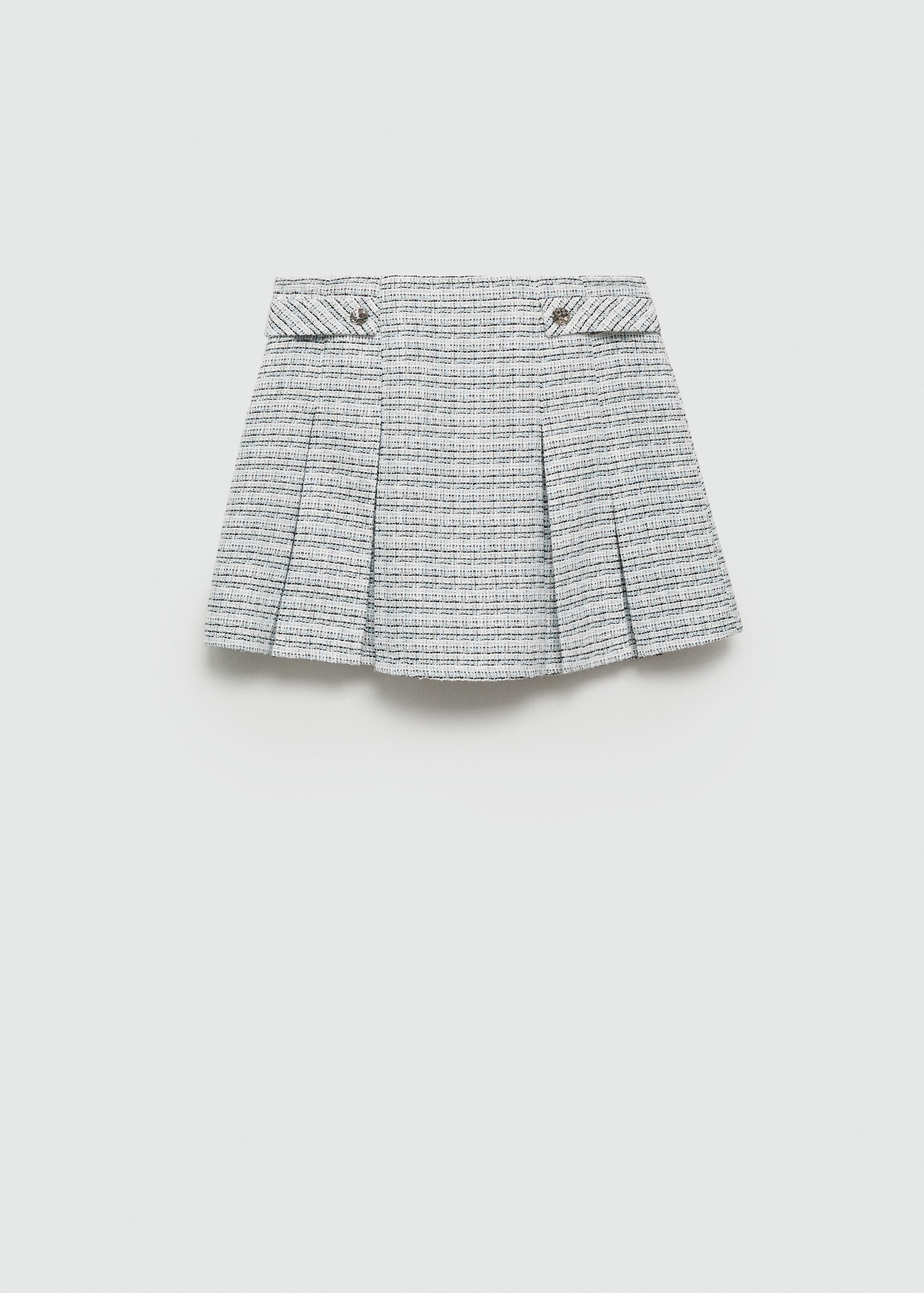 Tweed mini-skirt with buttons - Article without model