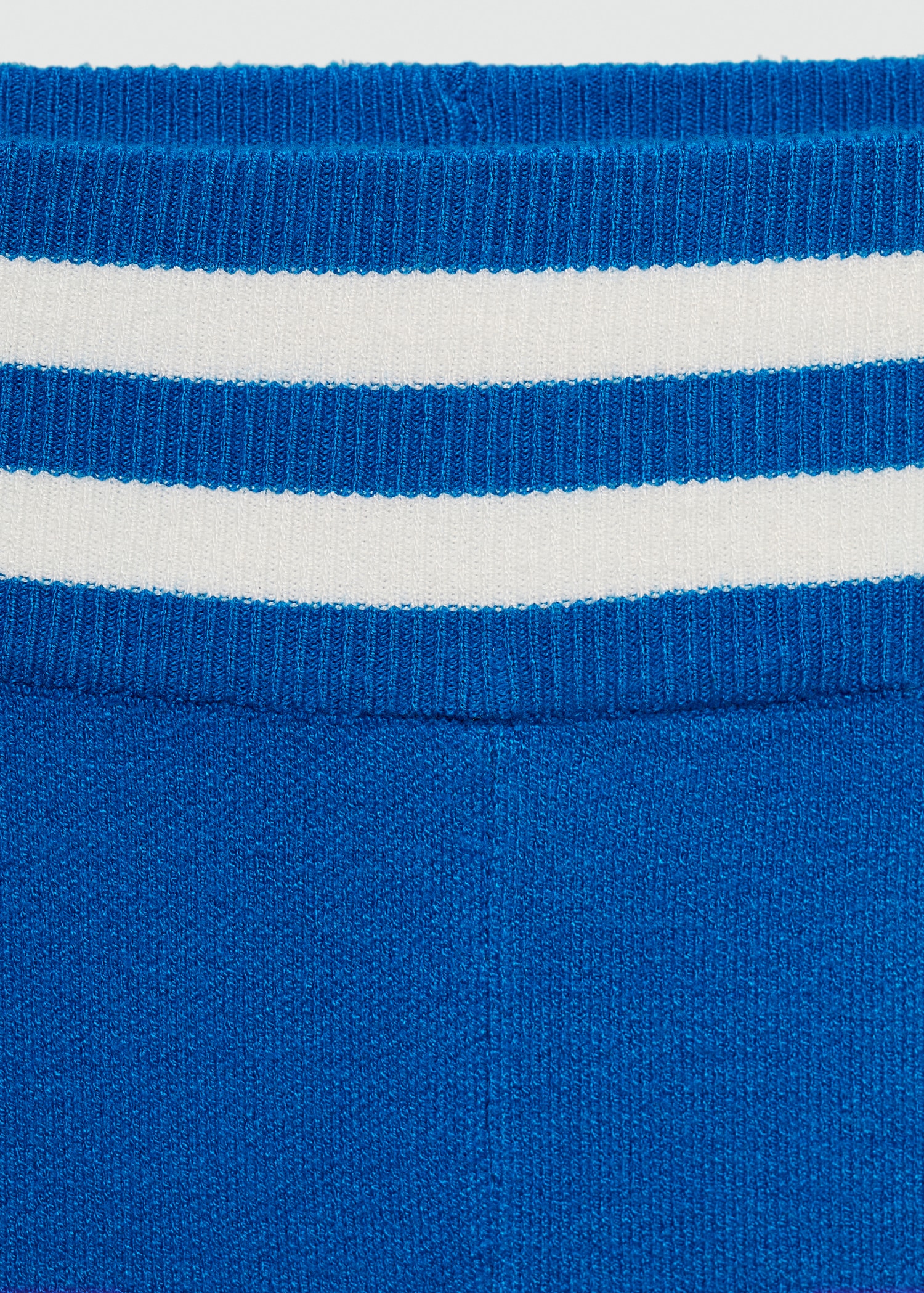 Striped knitted shorts - Details of the article 0