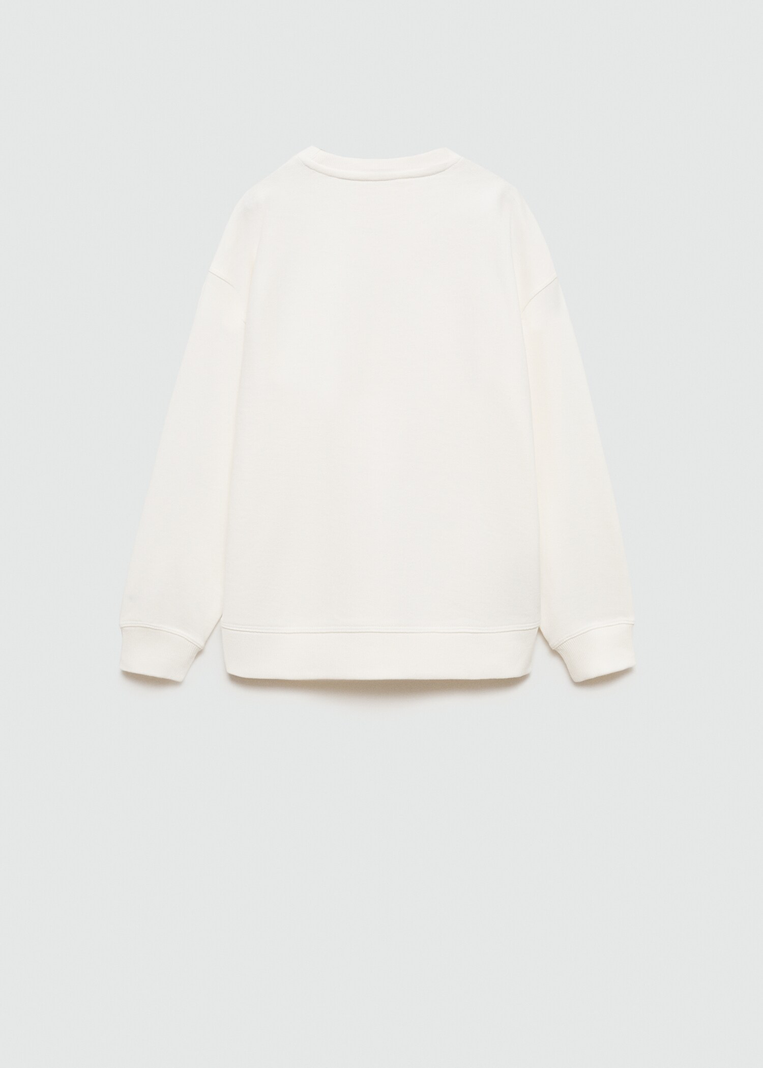 Printed cotton sweatshirt - Reverse of the article