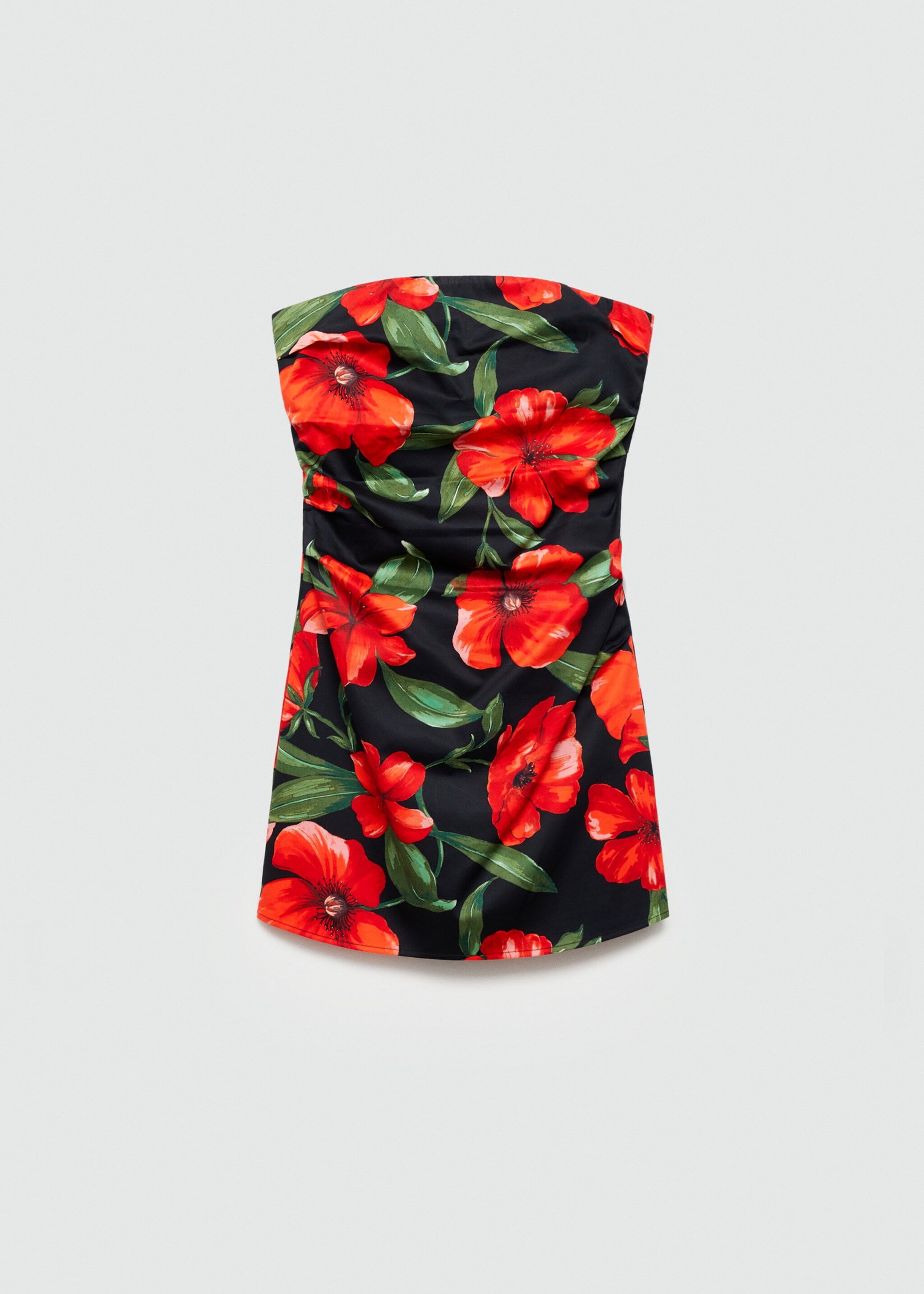 Vestido palabra de honor flores - Artículo sin modelo