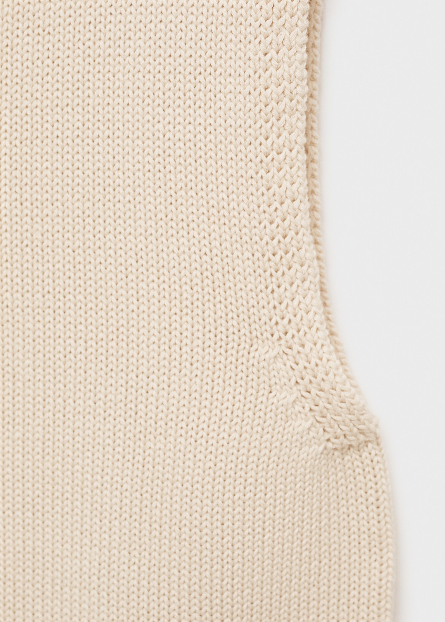Striped knitted gilet - Details of the article 0