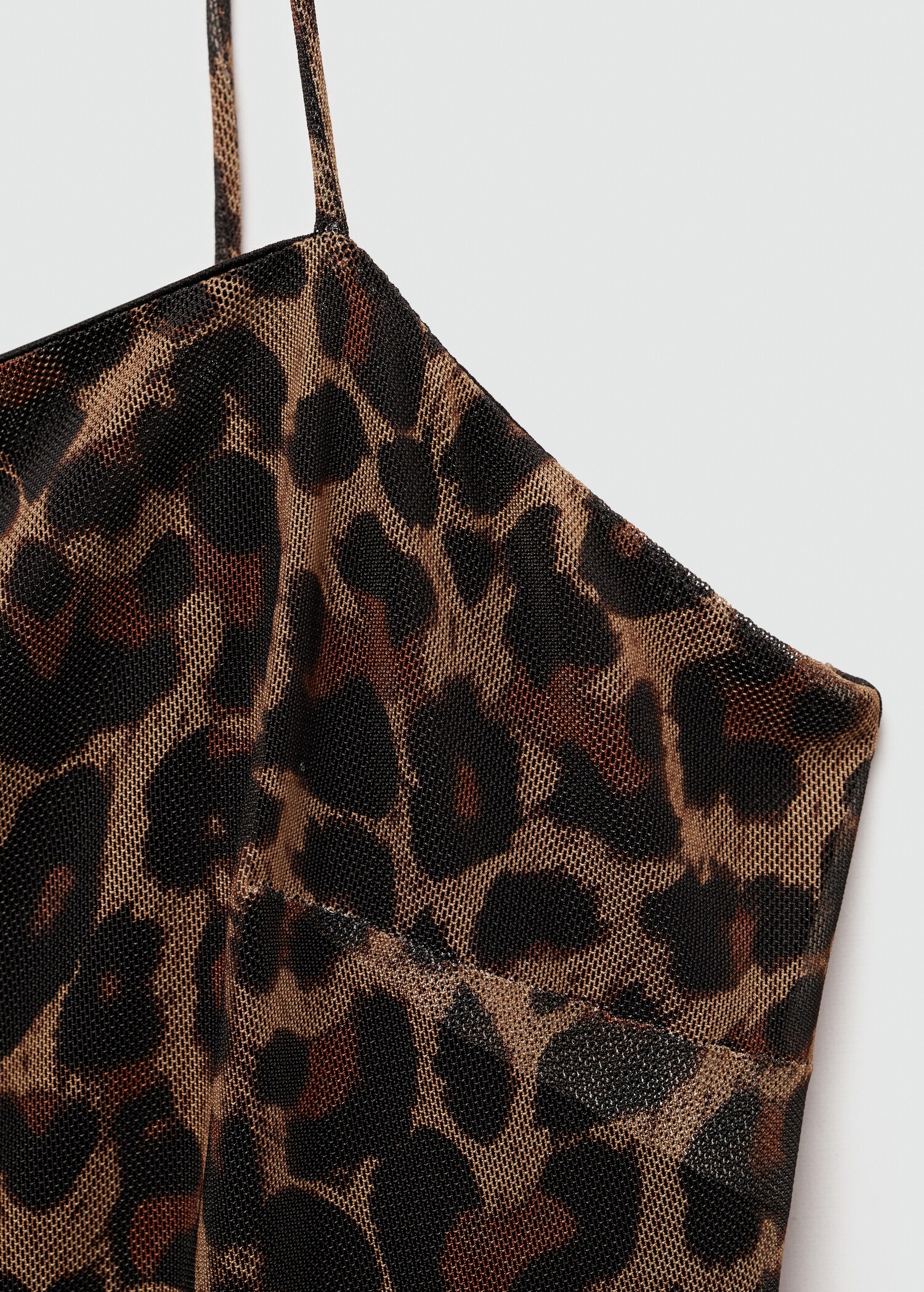 Short leopard-print dress - Details of the article 8