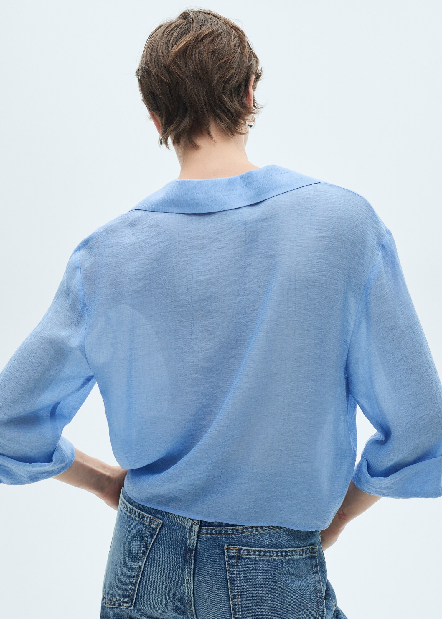 Blouse manches cloche nœud - Verso de l’article