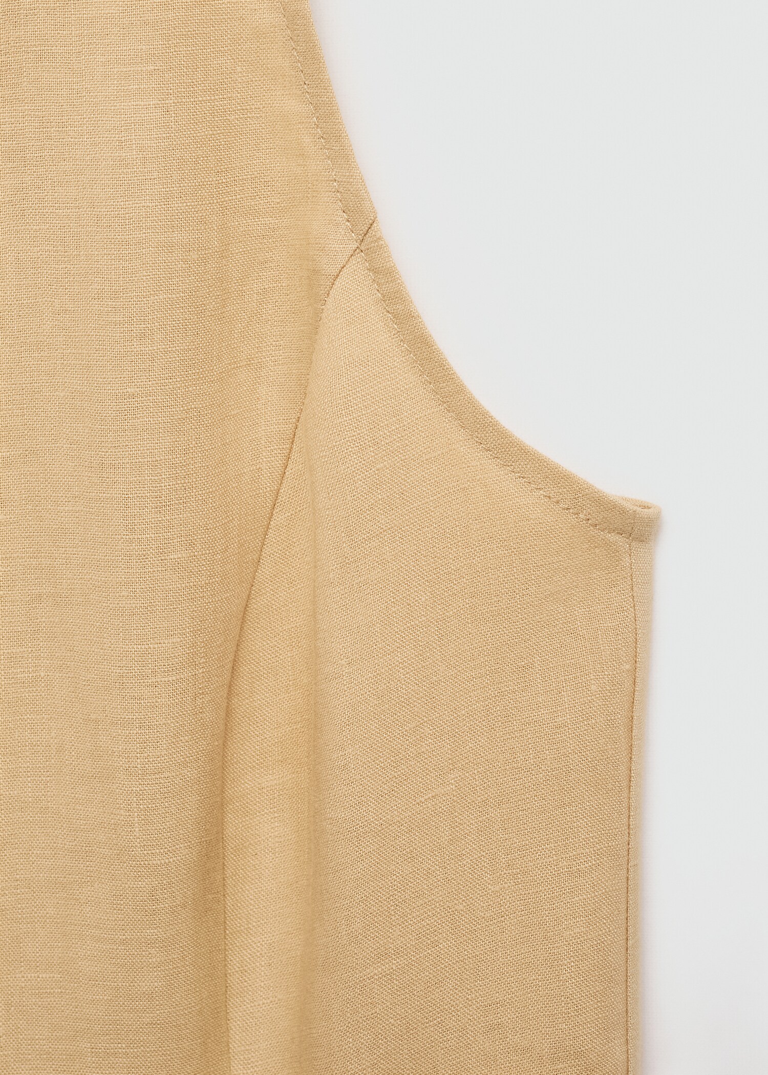 Linen-blend shirt dress - Details of the article 0