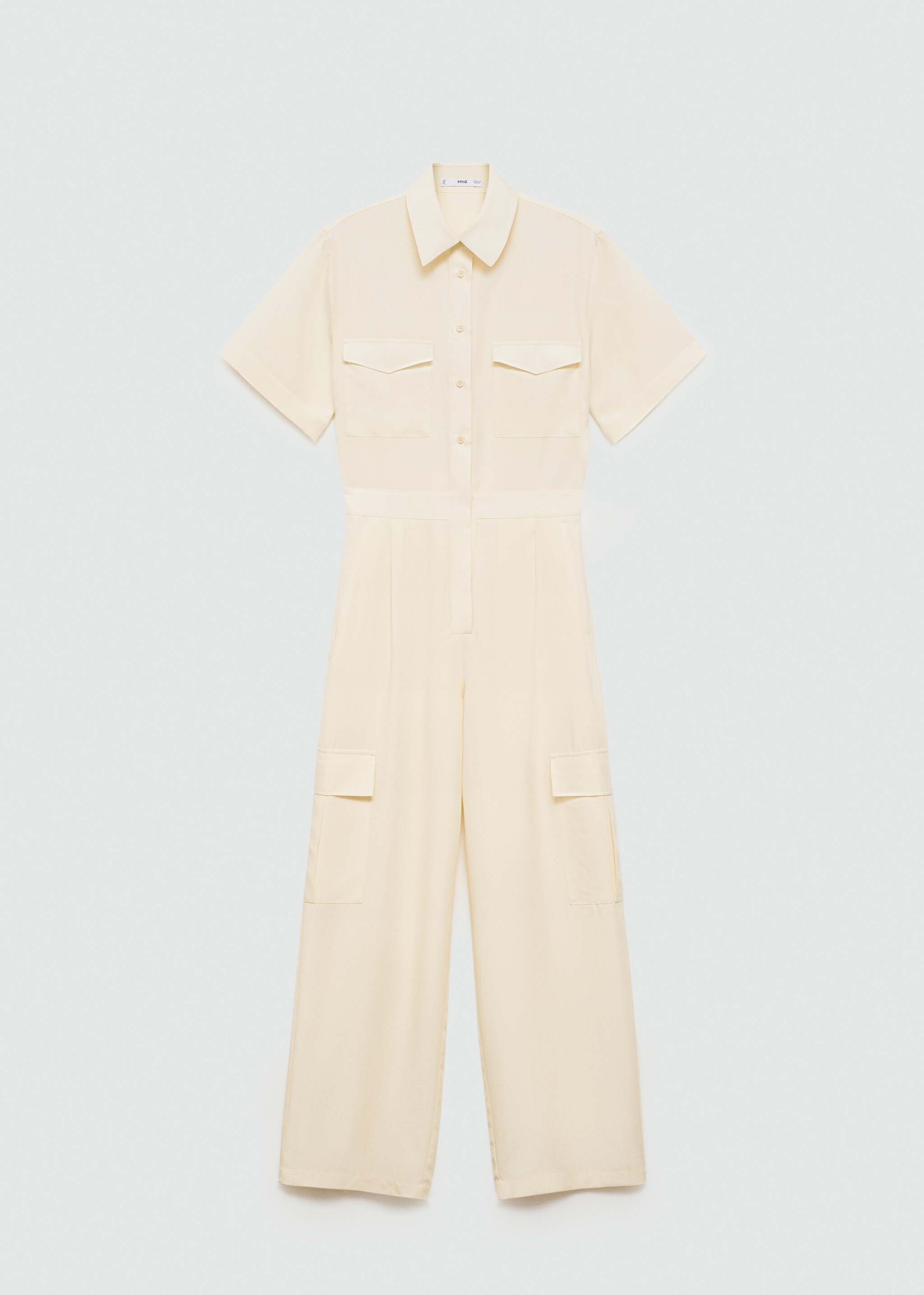 Lyocell shirt jumpsuit - Article without model