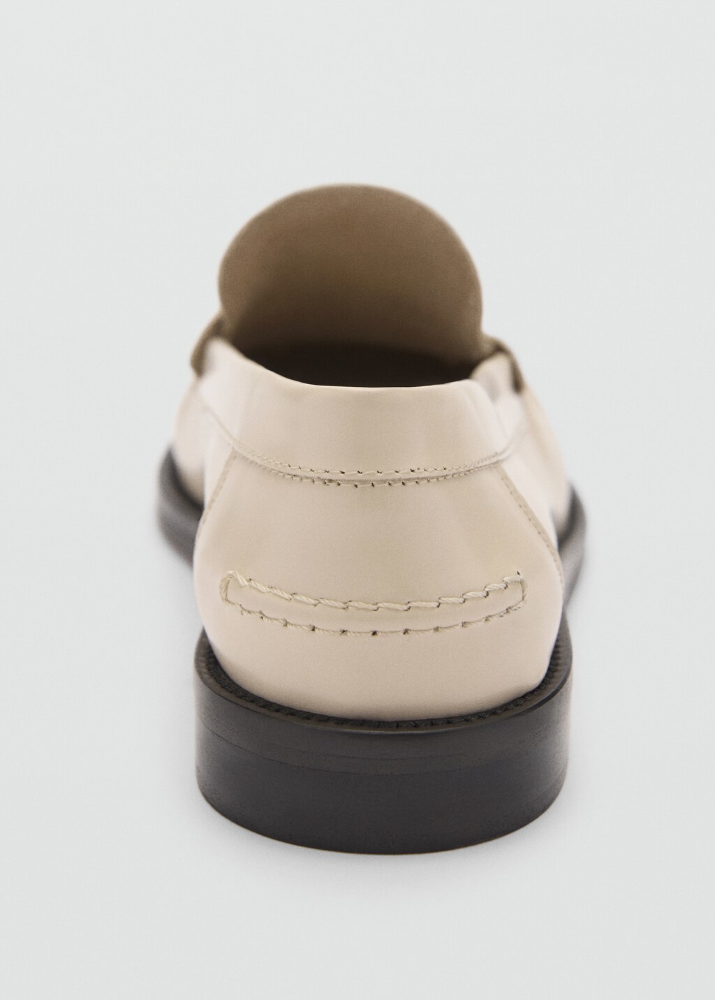 Mango white loafers discount