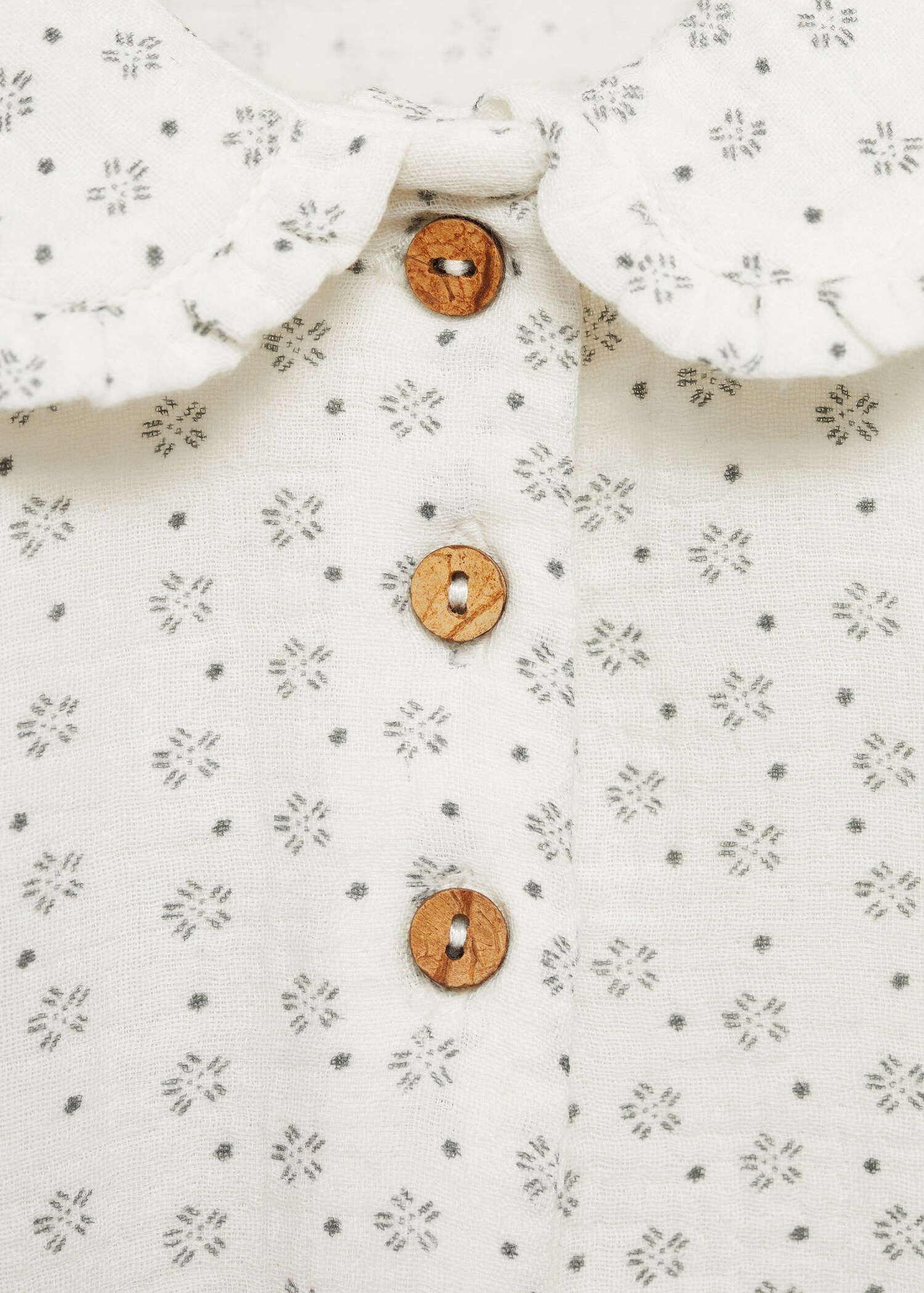 Print cotton one-piece suit - Details of the article 8