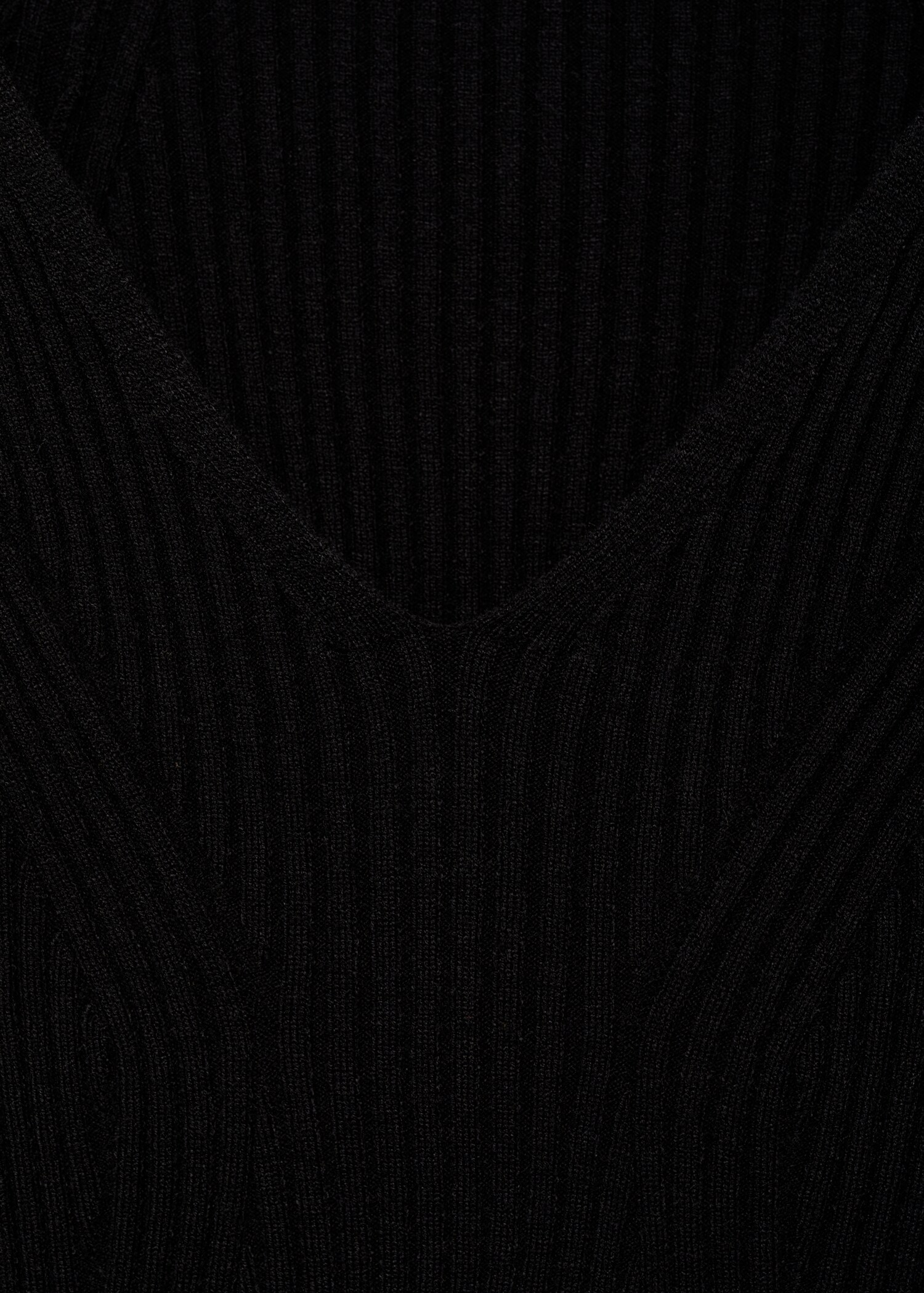 V-neck ribbed knit sweater - Details of the article 8