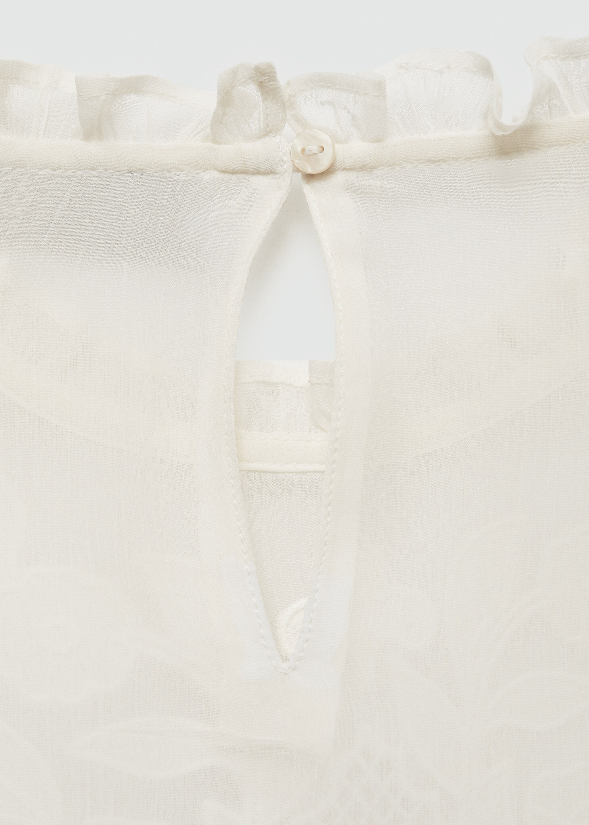 Fluid blouse with embroidered details - Details of the article 0