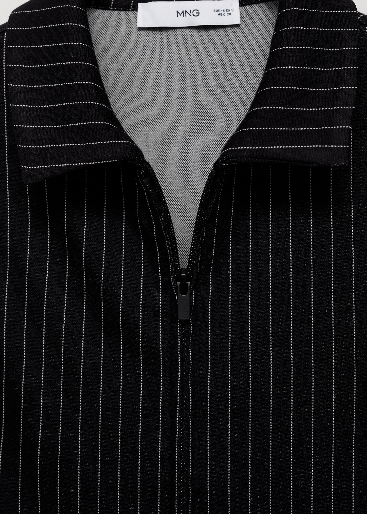 Striped top with double zip - Details of the article 8