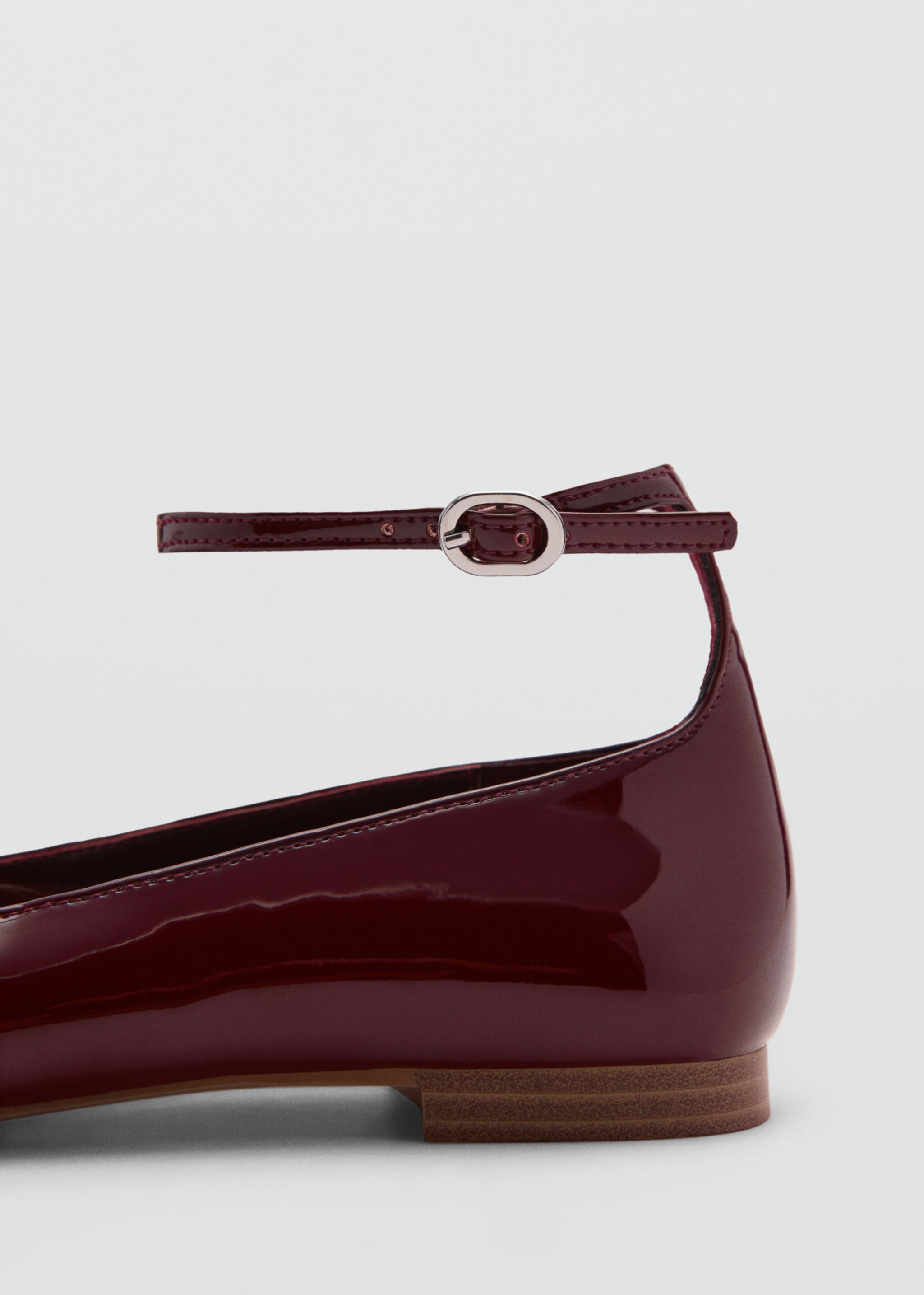 Sepatu flat ballet efek kulit paten - Rincian barang 1