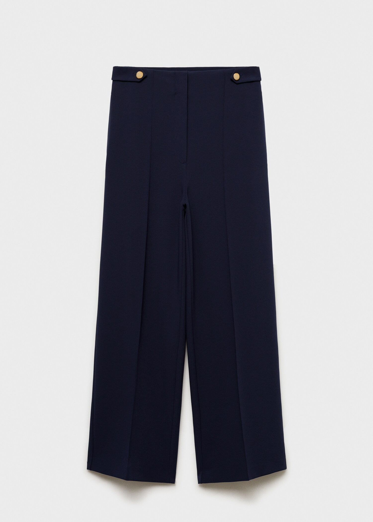 Buttons straight-fit trousers - Article without model