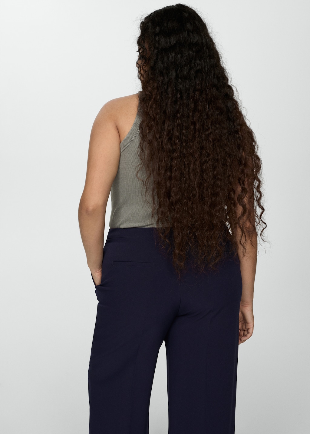 Mango Buttons straight-fit trousers thumbnail