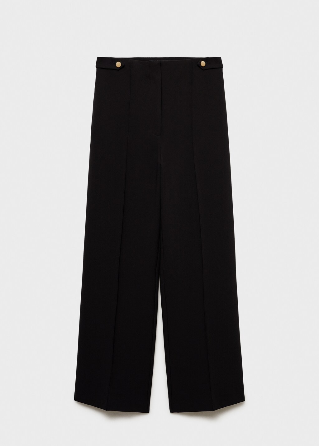 Buttons straight-fit pants - image 5