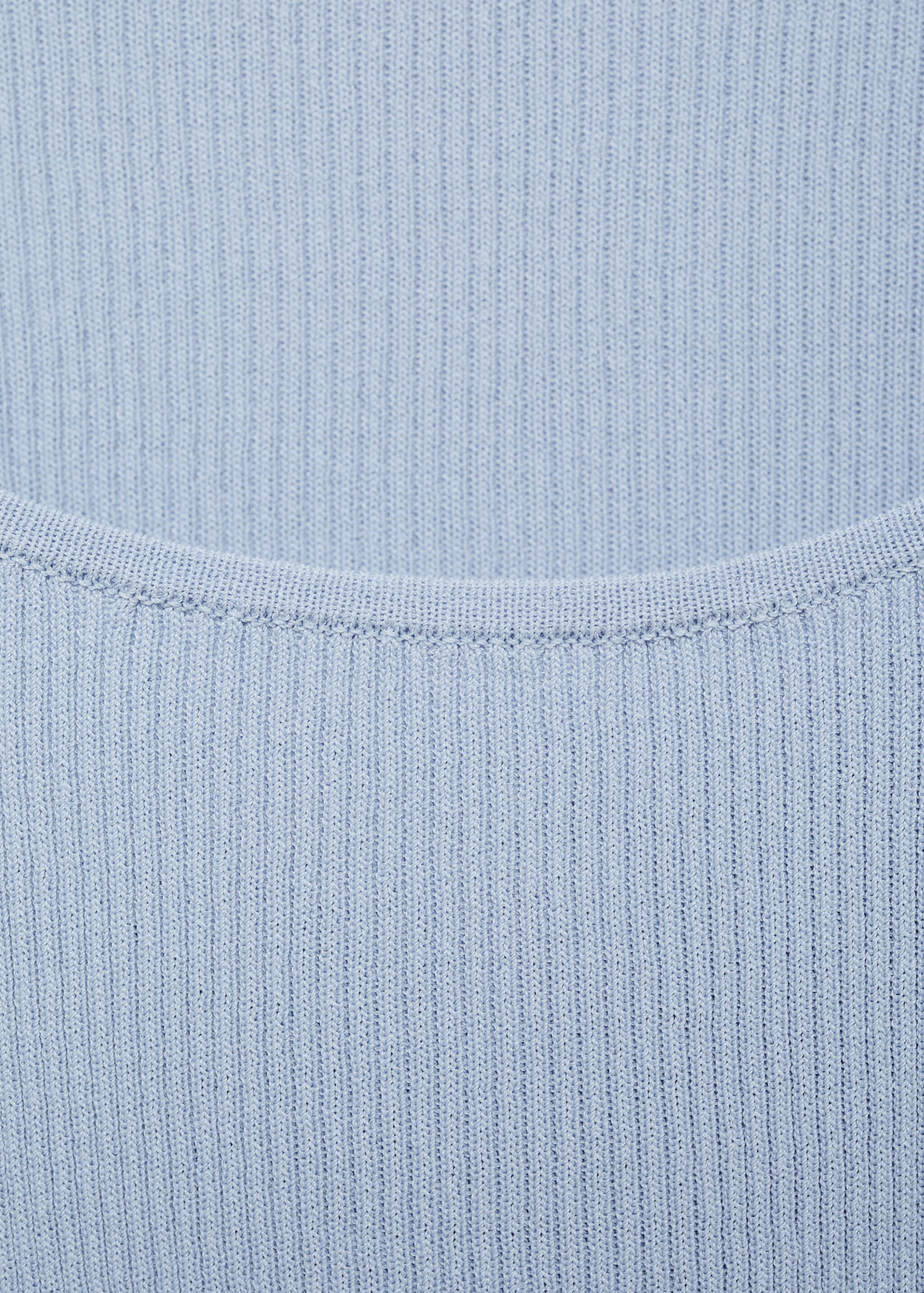 Fine ribbed knit top - Деталь изделия 8