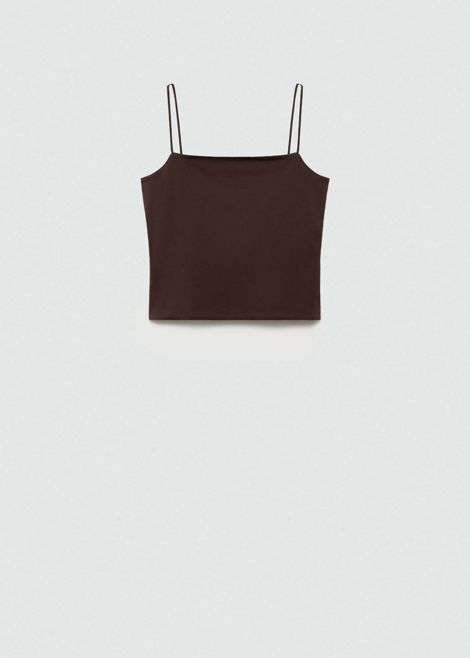 Strapless straight-neck top - Article without model