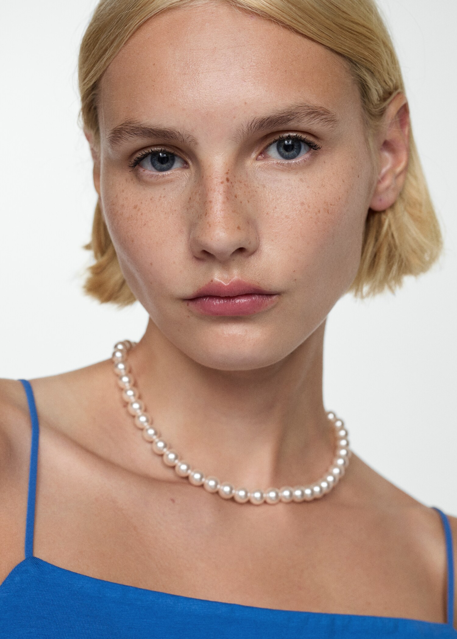 Strapless straight-neck top - Details of the article 1