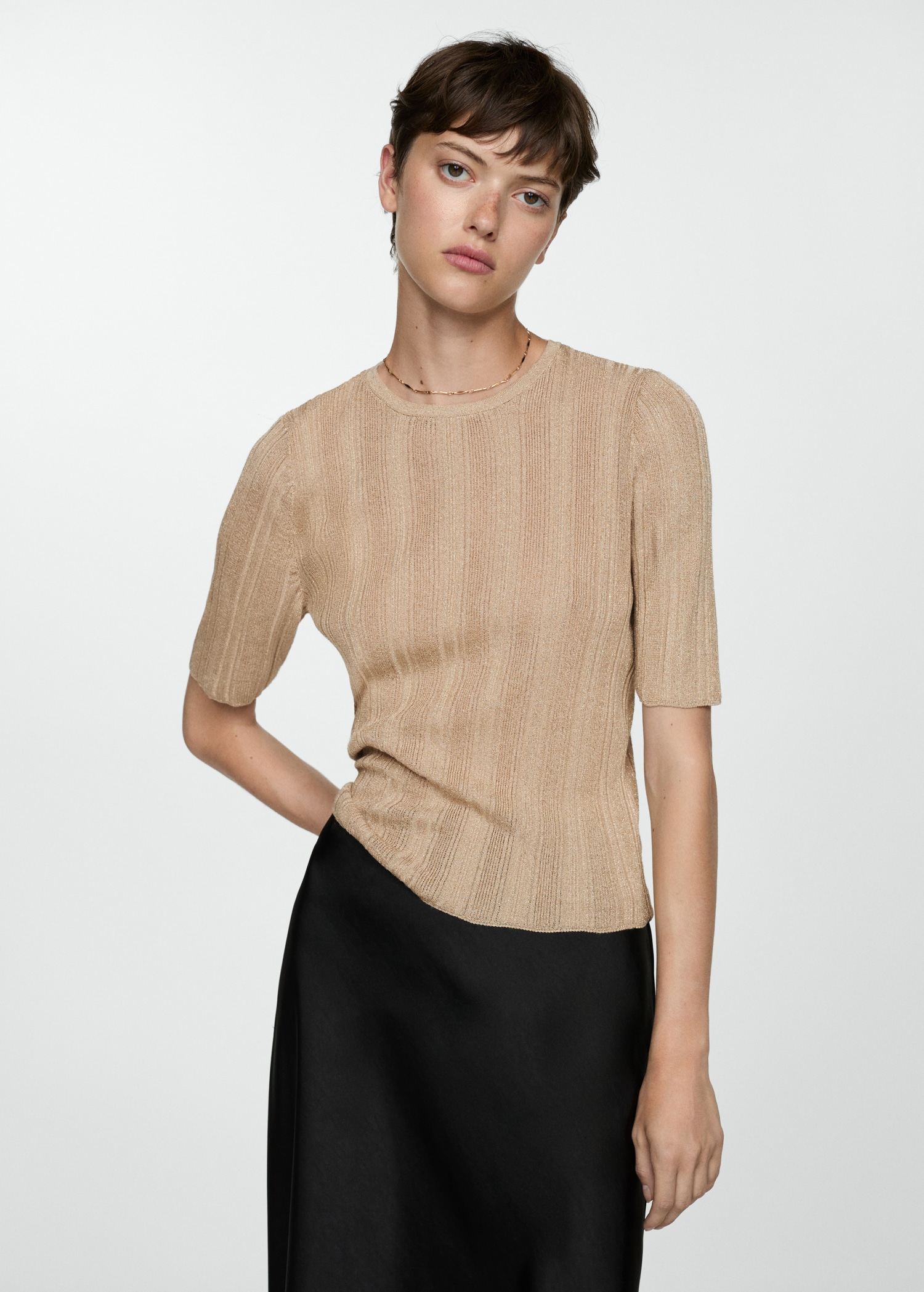 Lurex knitted top - Medium plane