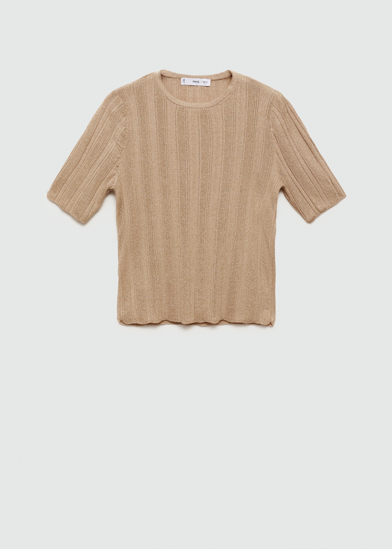 Top din tricot lurex - Articol fără model