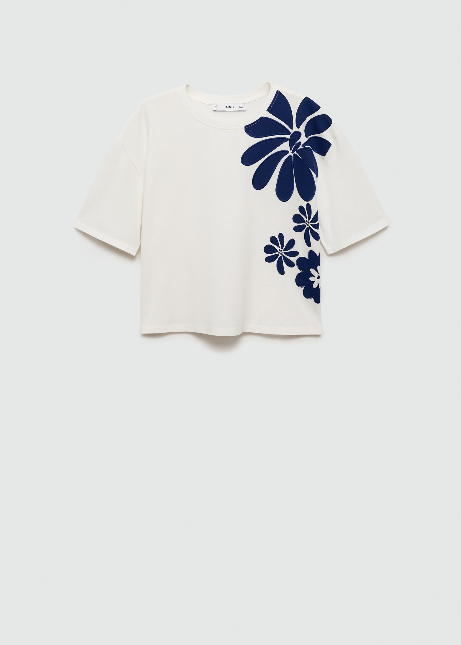 Printed cotton-blend T-shirt - Article without model
