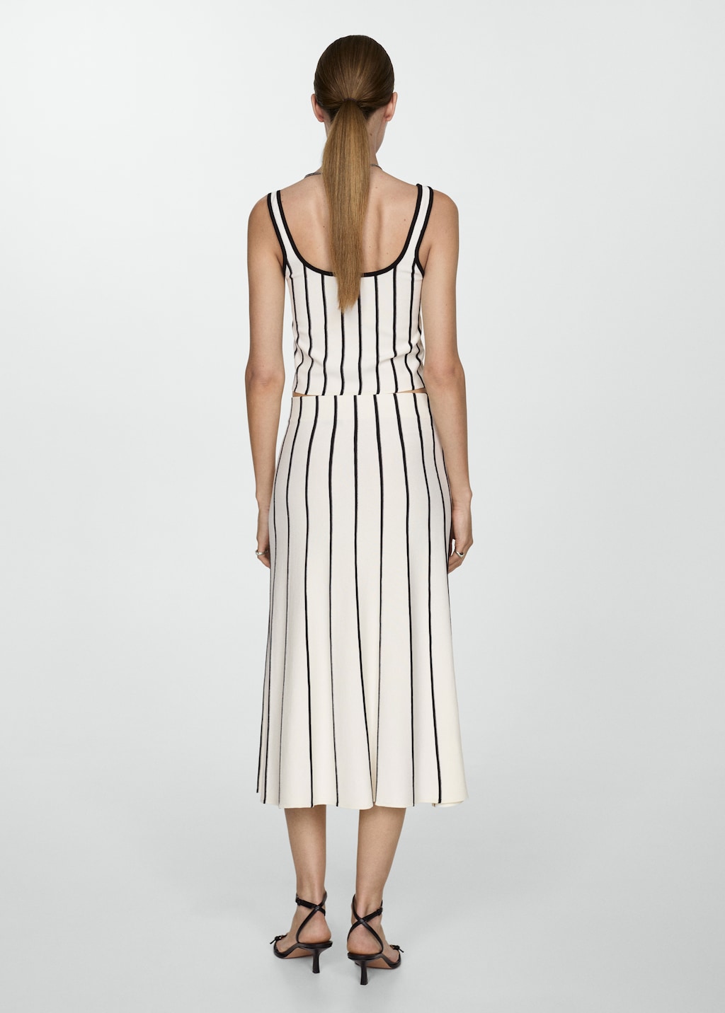 Mango knit midi skirt discount