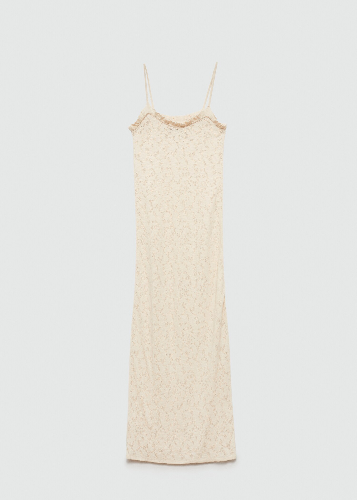 Knitted dress openwork details - Article without model