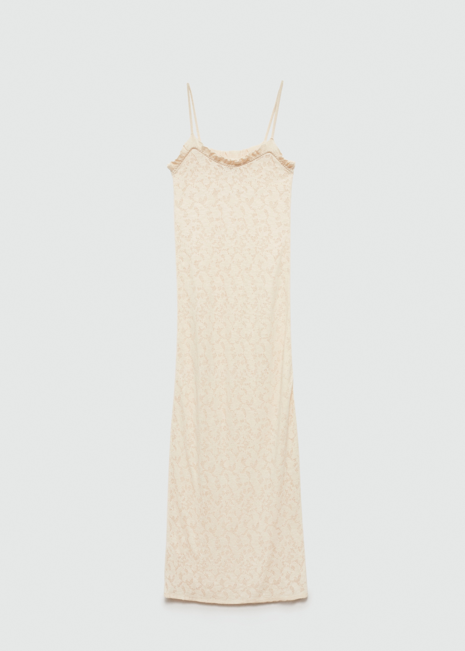 Knitted dress openwork details - Article without model