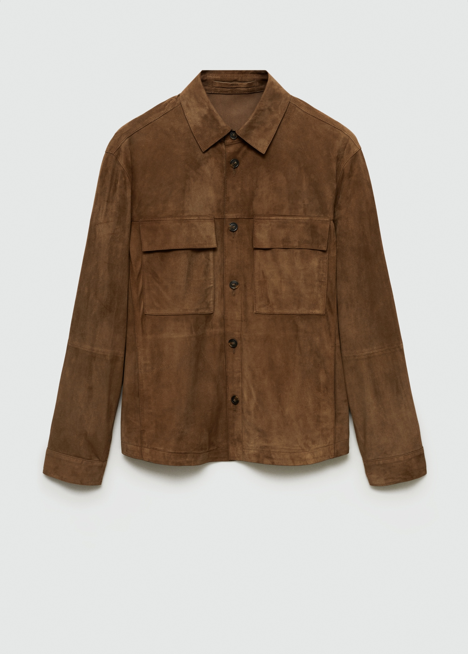Surchemise 100 % cuir daim poches - Article sans modèle