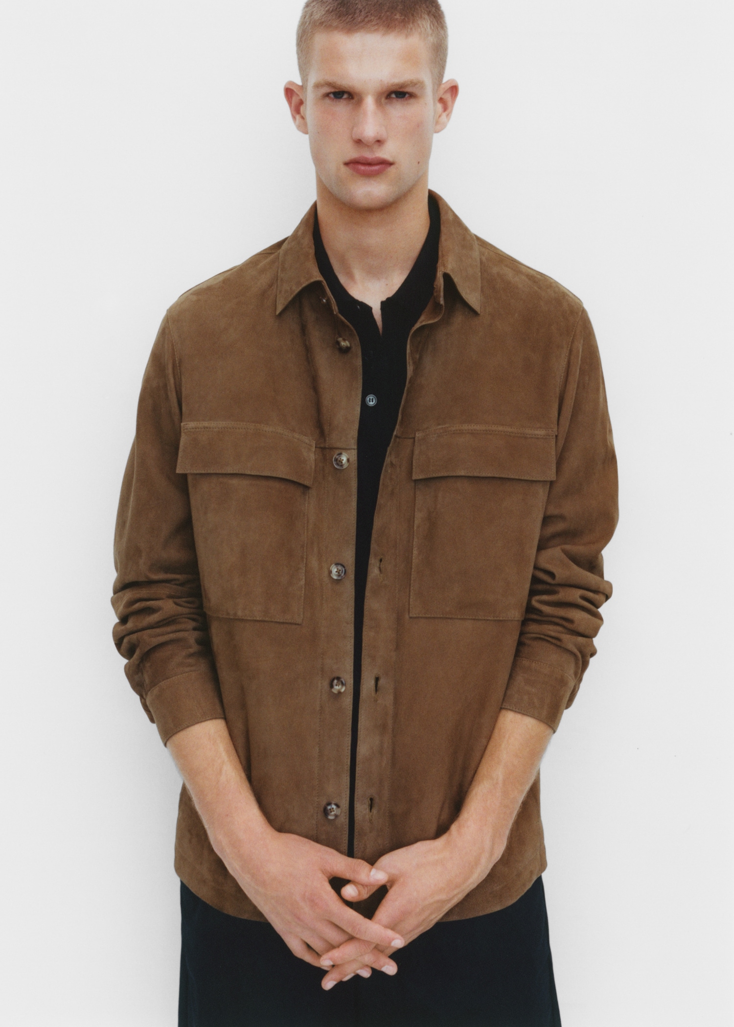 Surchemise 100 % cuir daim poches - Détail de l'article 5