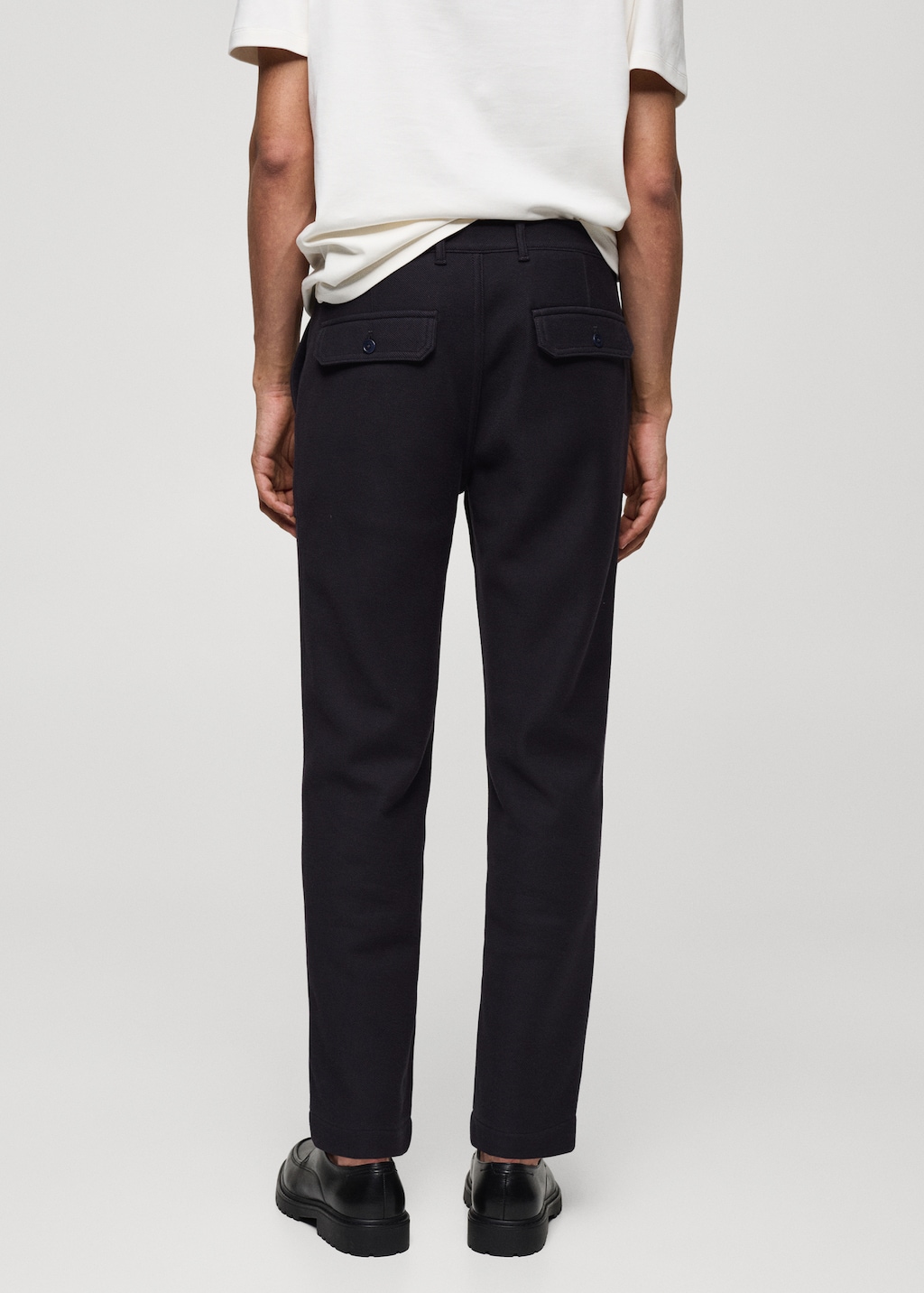 Pantalon regular fit algodon textura Hombre MANGO Espana Peninsula y Baleares