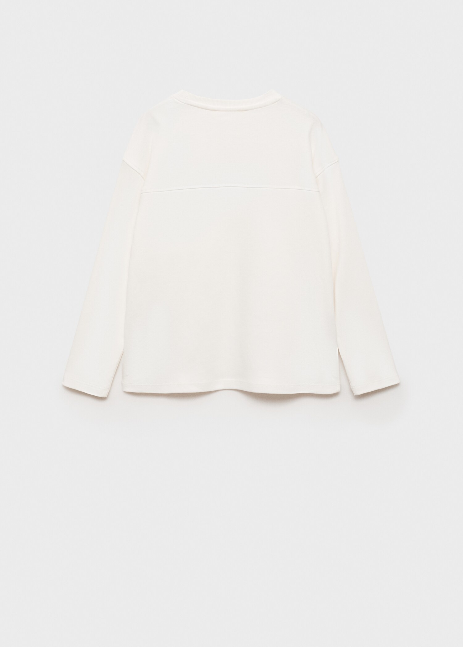 Long sleeve cotton t-shirt - Reverse of the article