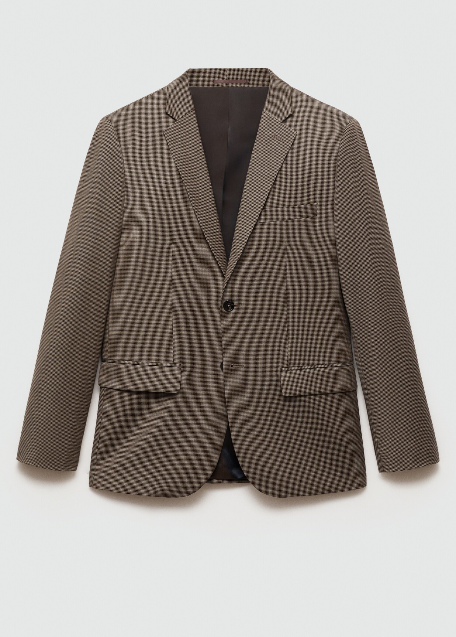 Veste costume super slim-fit structure chevrons - Article sans modèle