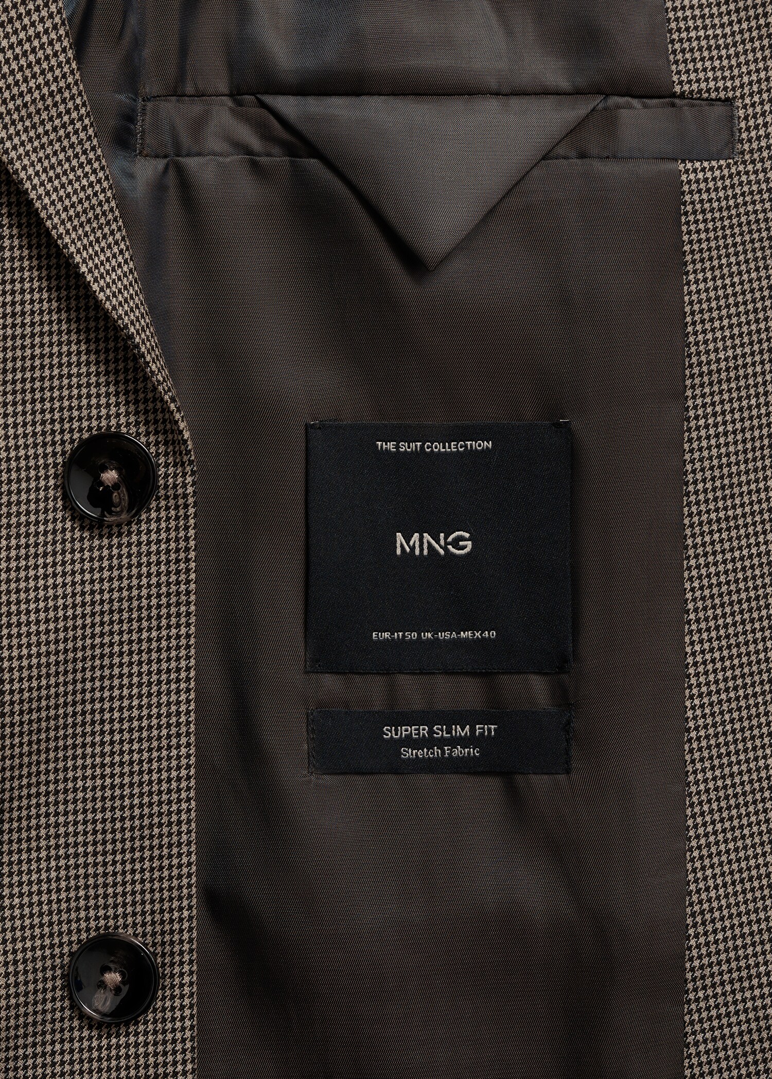 Veste costume super slim-fit structure chevrons - Détail de l'article 0