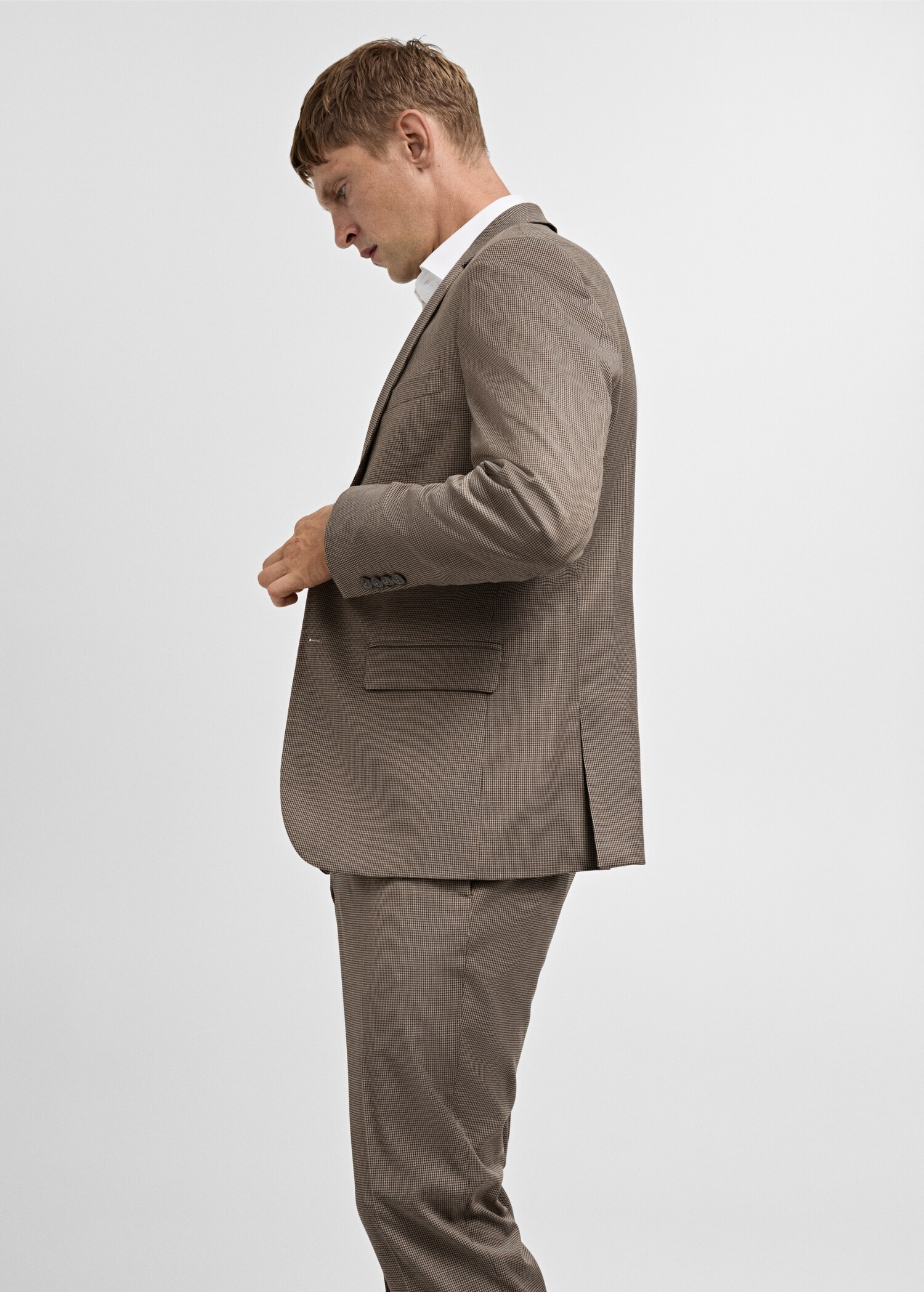 Veste costume super slim-fit structure chevrons - Détail de l'article 2