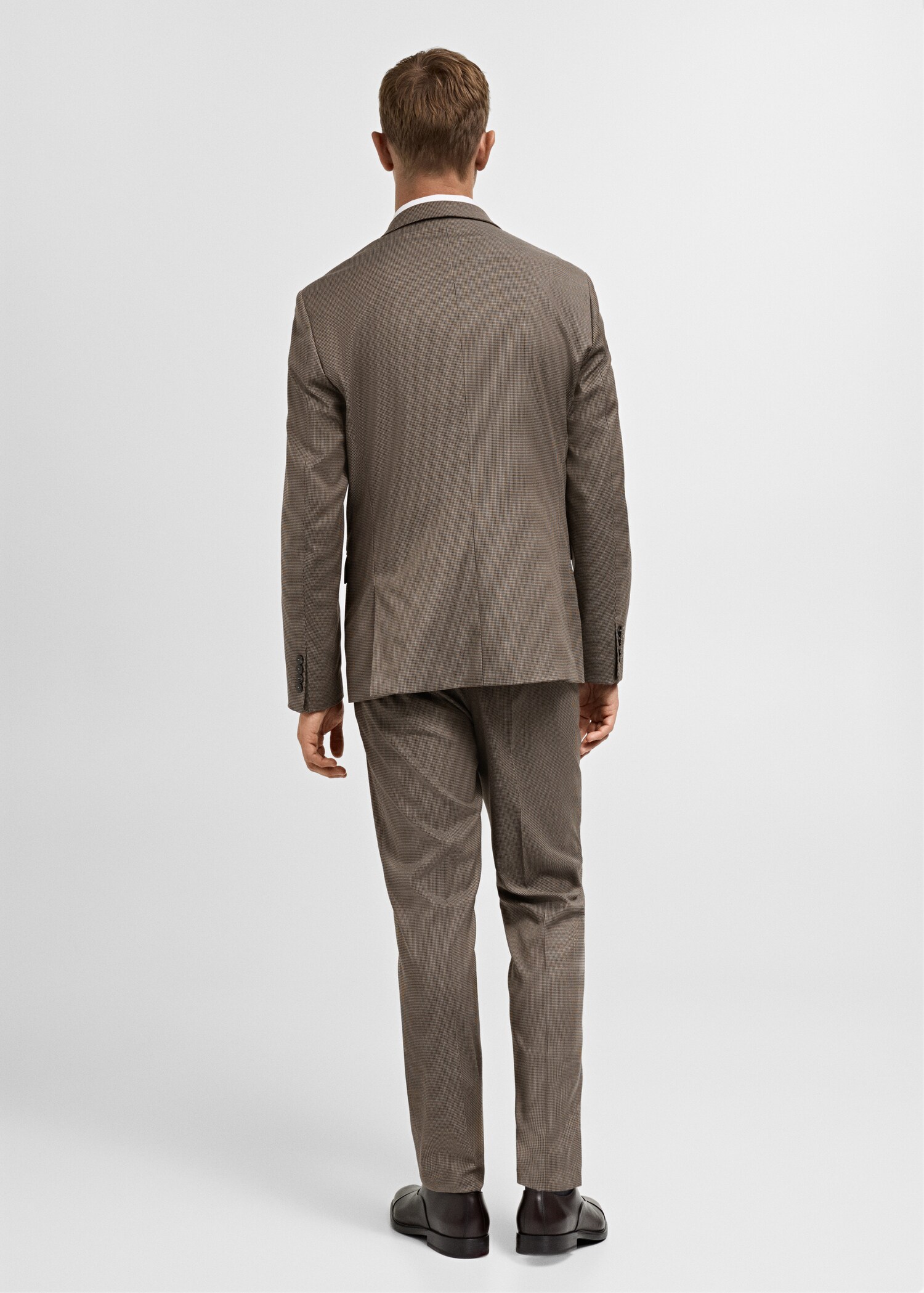 Veste costume super slim-fit structure chevrons - Verso de l’article