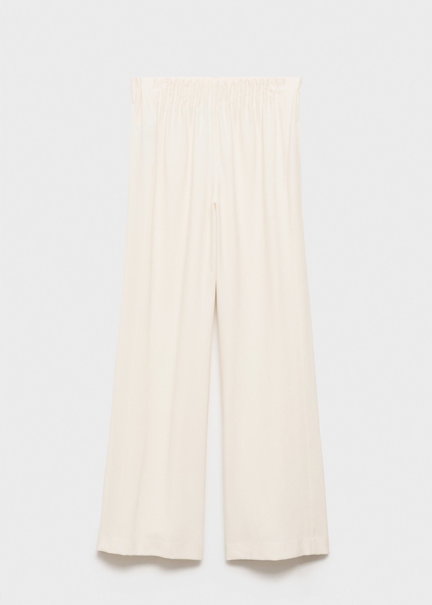 Wideleg trousers with elastic waist - Article without model