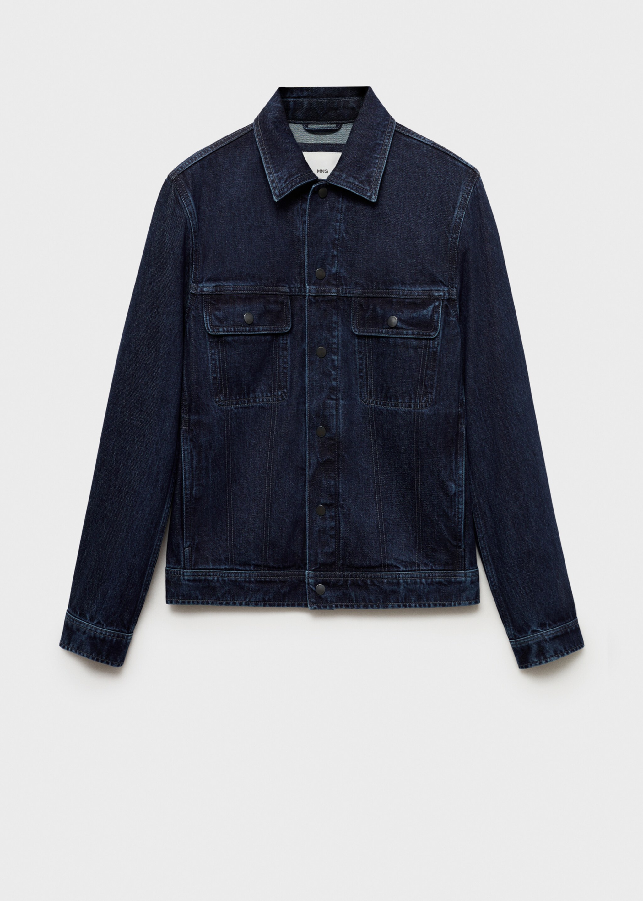 Kürk yakalı denim mont - Modelsiz ürün
