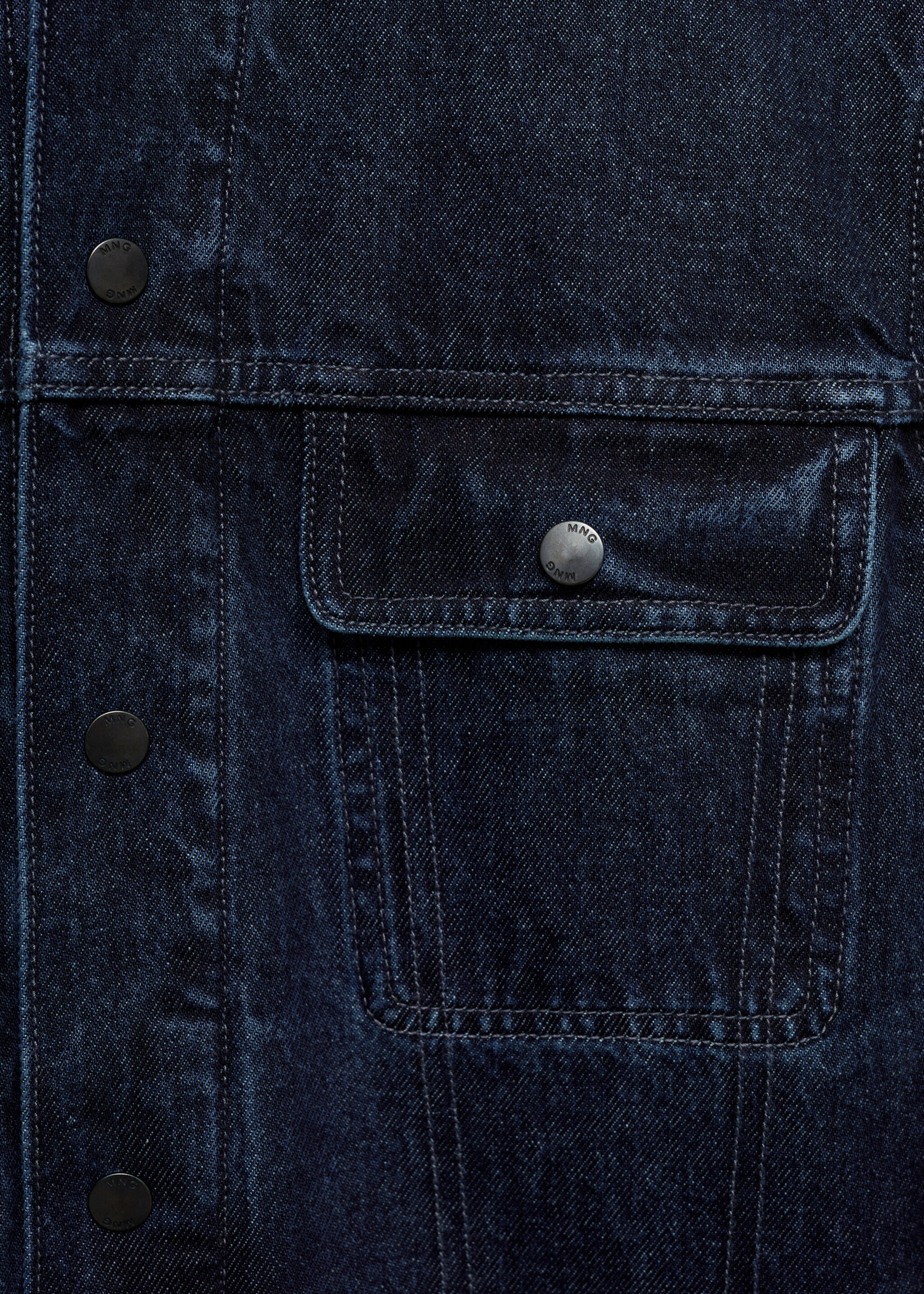 Kürk yakalı denim mont - Ürün detayı 0