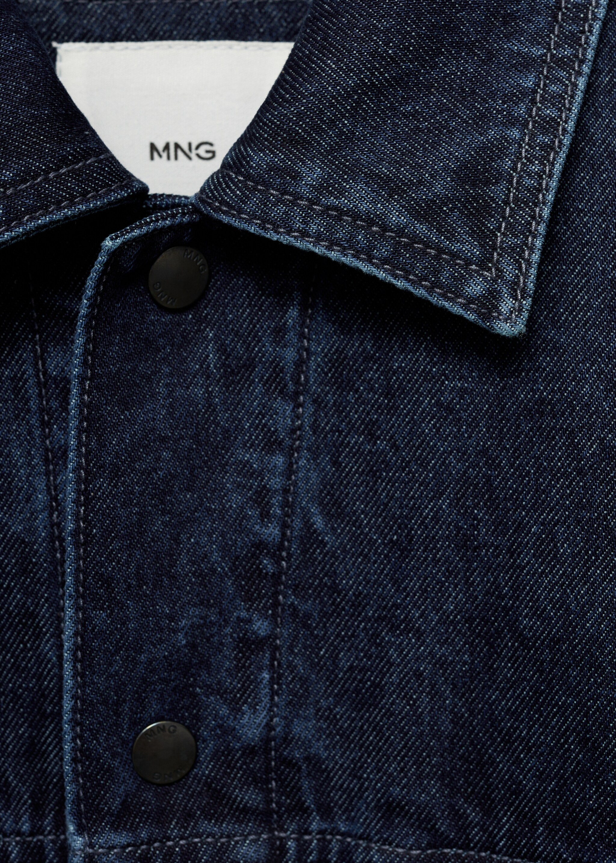 Kürk yakalı denim mont - Ürün detayı 8