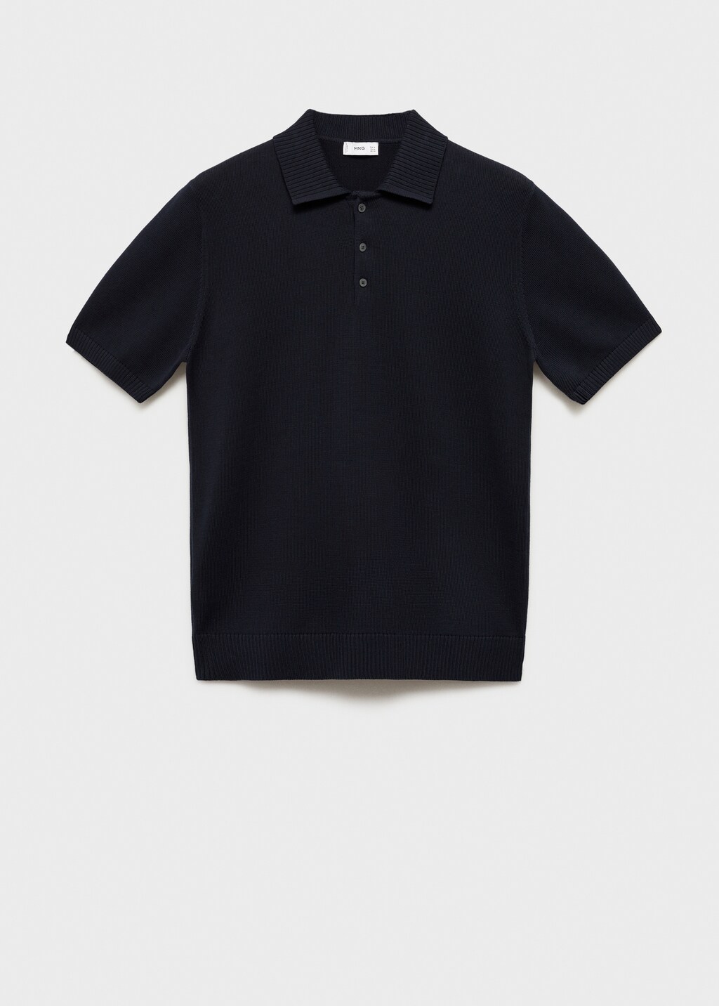 Black cotton polo hot sale