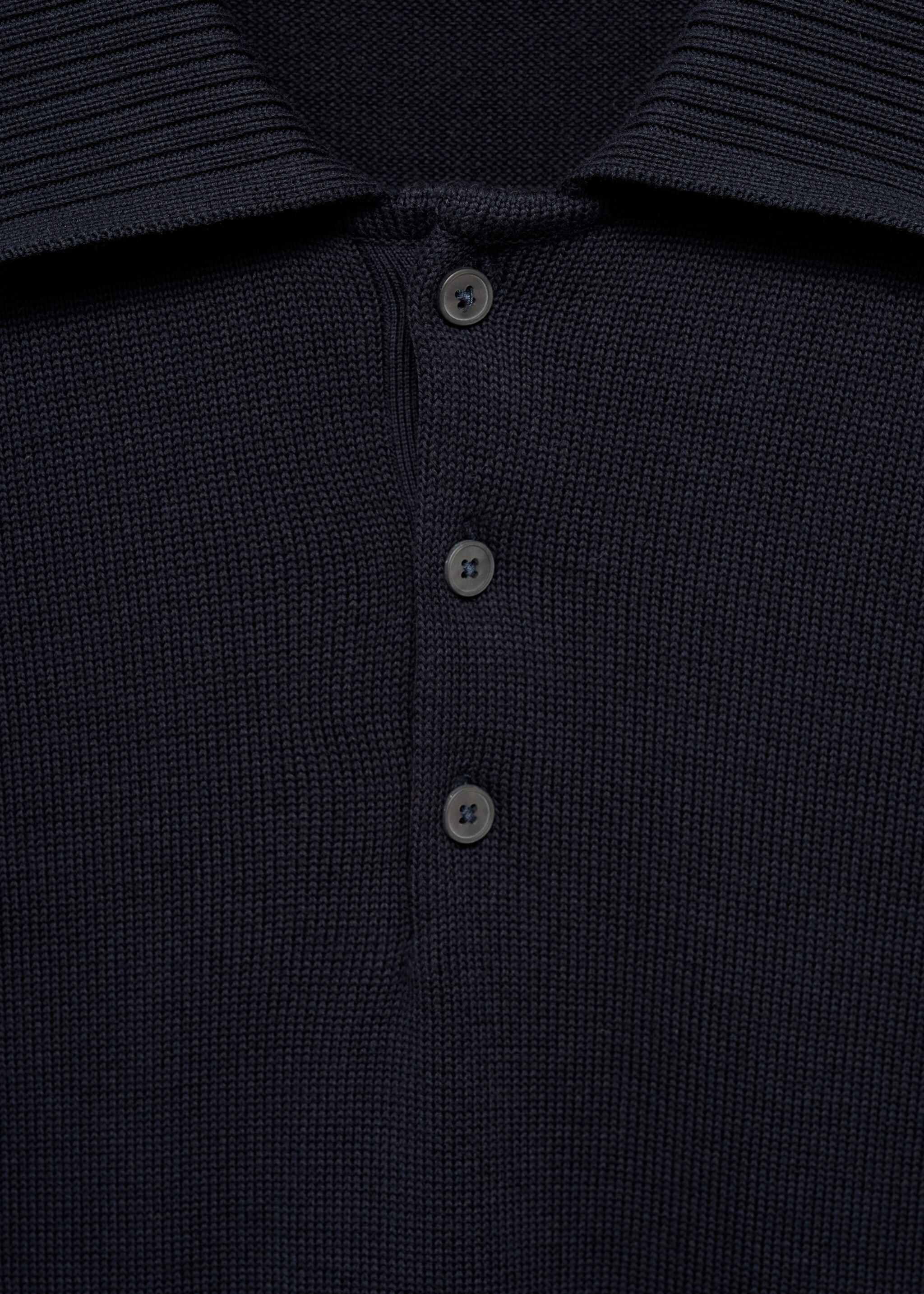 Fine-knit cotton polo shirt - Details of the article 8