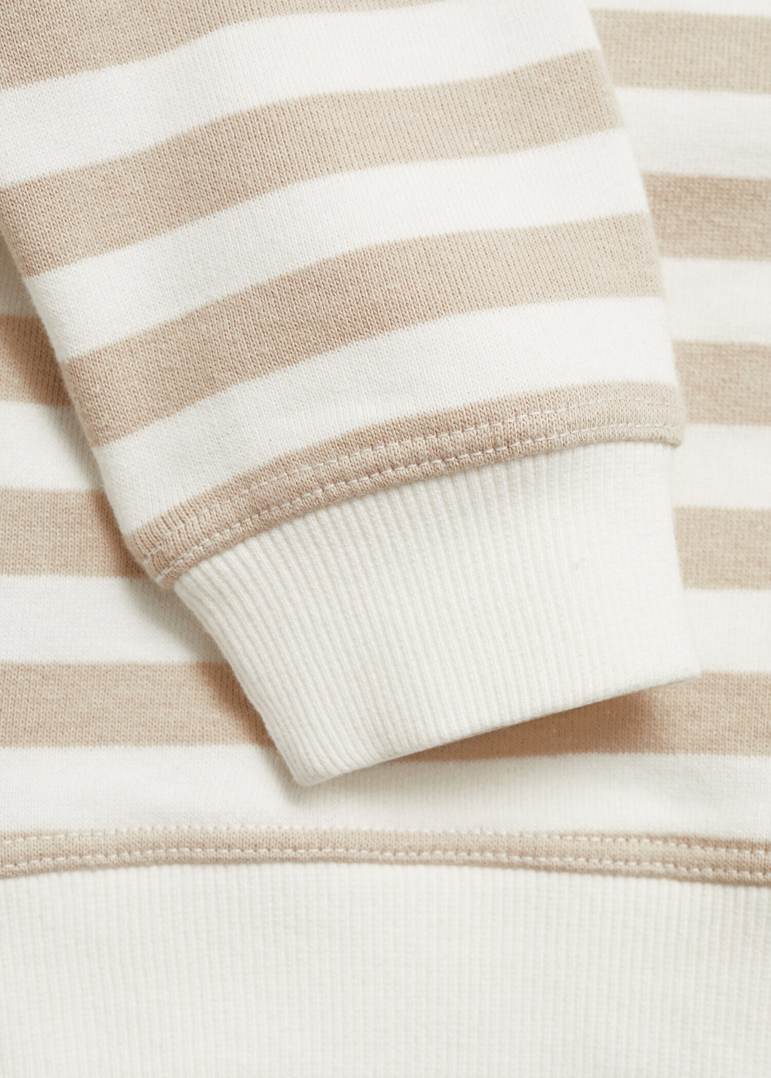 Striped cotton-blend sweatshirt - Details of the article 0