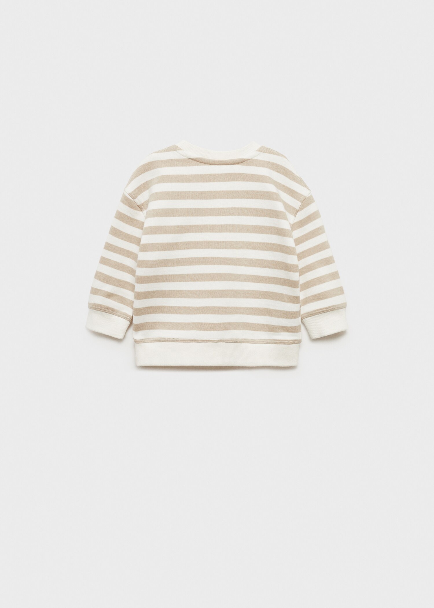 Striped cotton-blend sweatshirt - Reverse of the article
