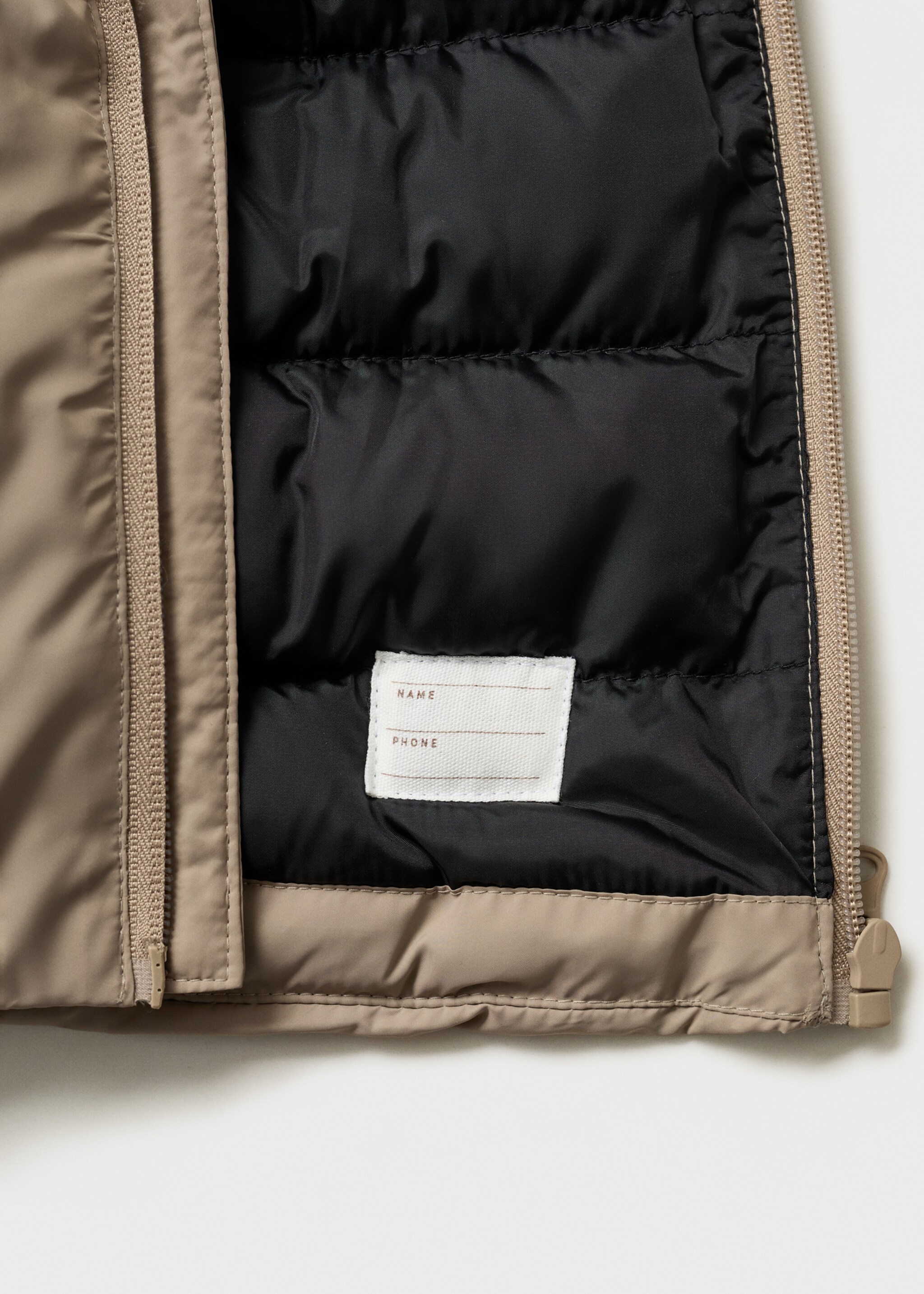Hooded water-repellent quilted jacket - Details of the article 0