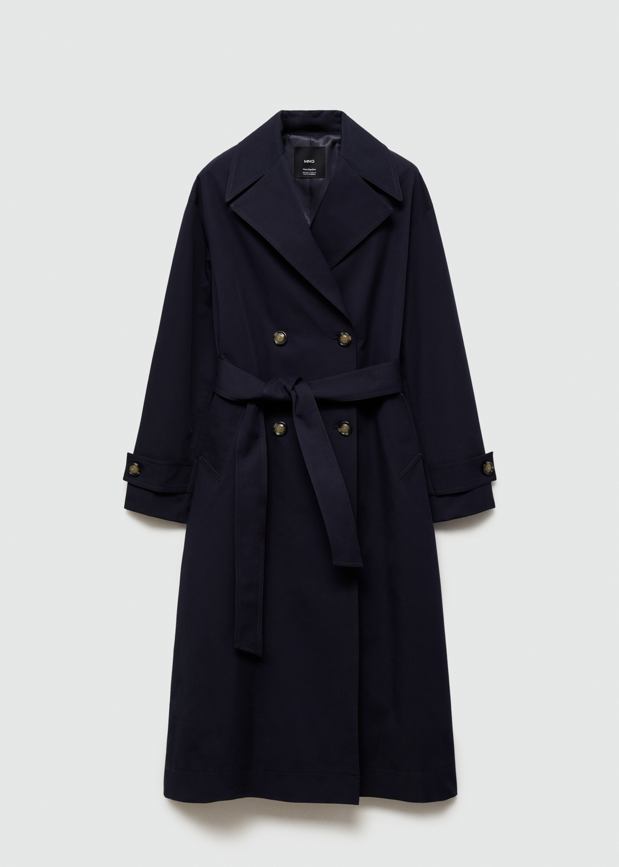 Long double-breasted trench coat - Article without model