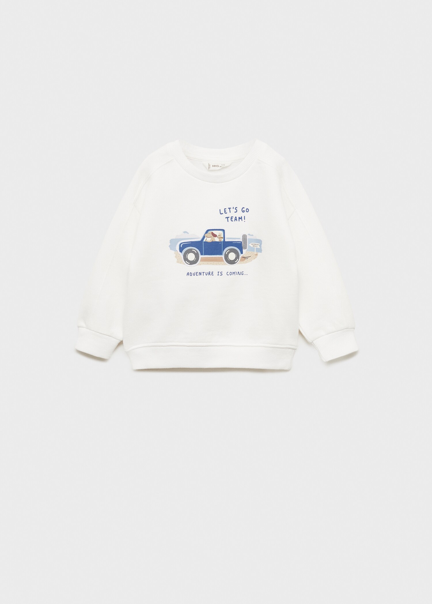 Gemustertes Sweatshirt mit Patch - Artikel ohne Model