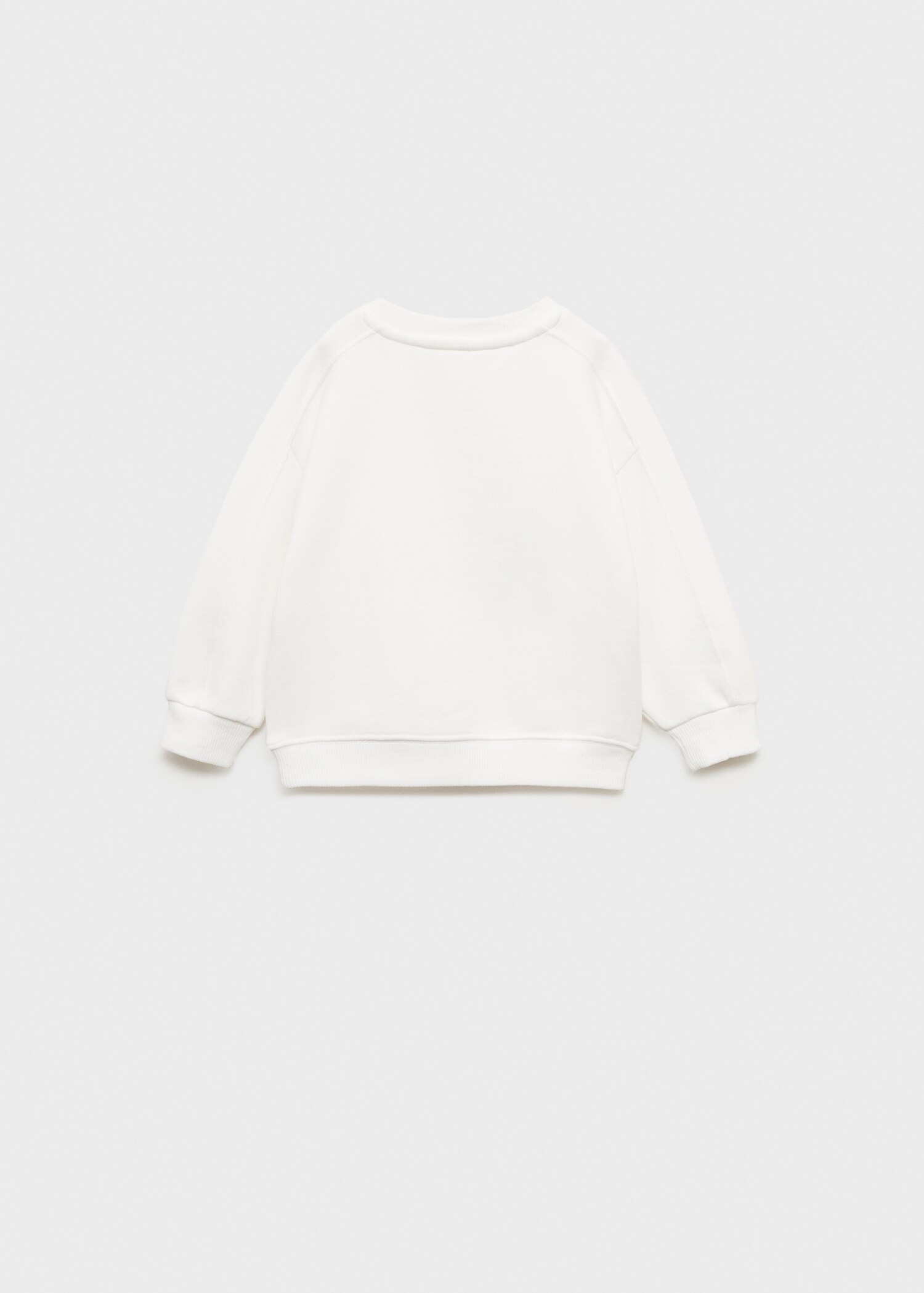 Gemustertes Sweatshirt mit Patch - Rückseite des Artikels